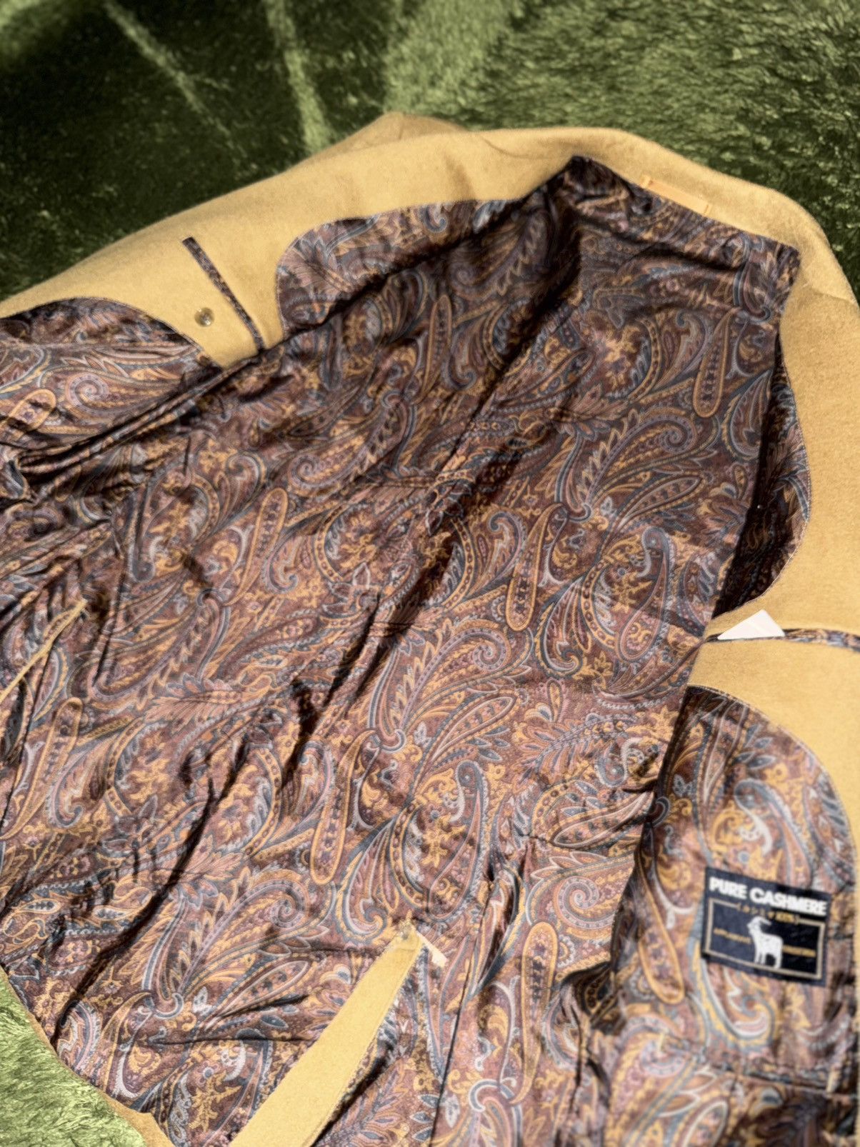 Japanese Brand [L] Japanese Pure Cashmere Paisley Lining Blazer Jacket Size US L / EU 52-54 / 3 - 5 Thumbnail