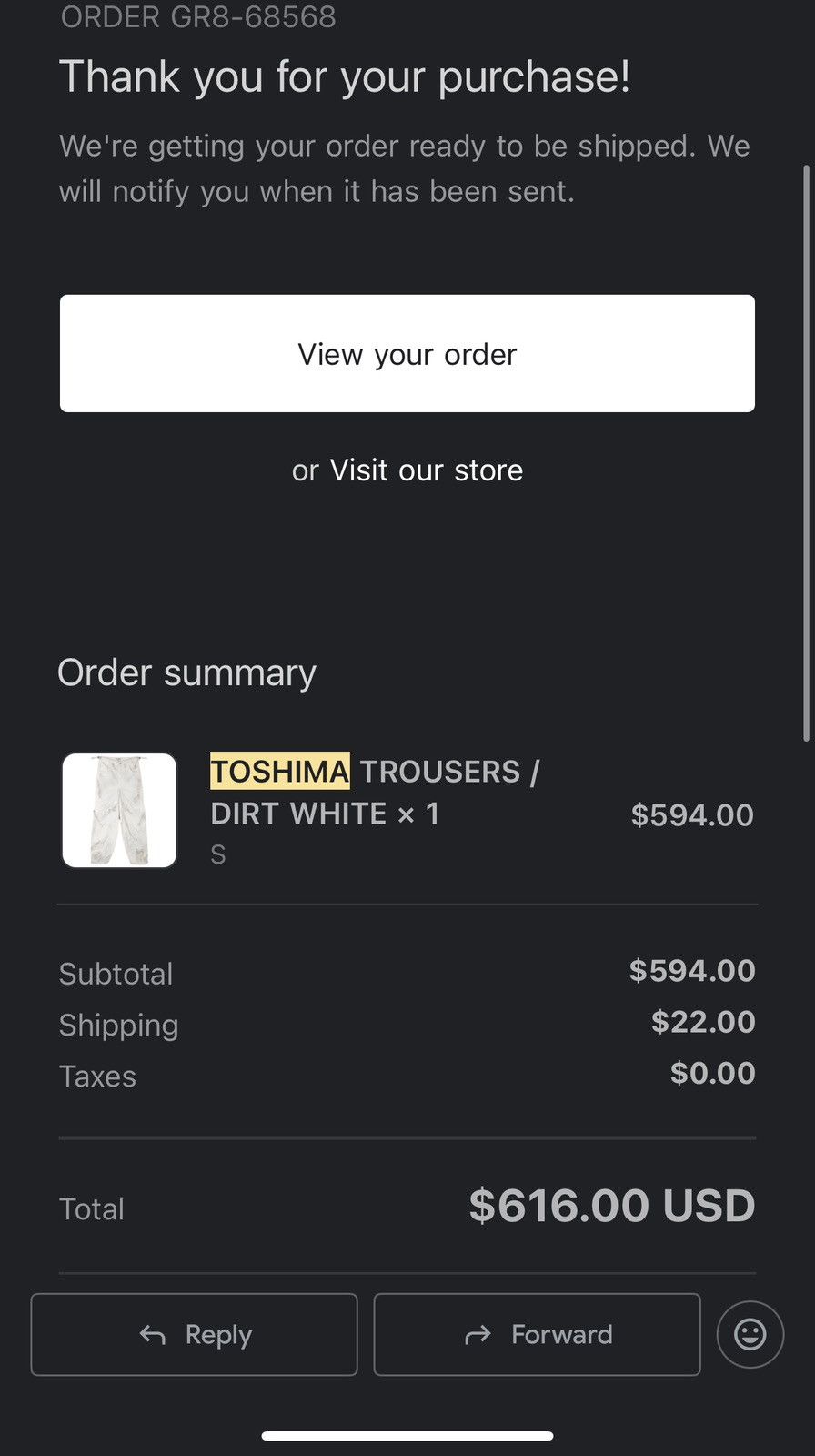 CMMAWEAR Cmmawear Dirt White Toshima Trousers Size Small BNWT Size US 30 / EU 46 - 2 Thumbnail