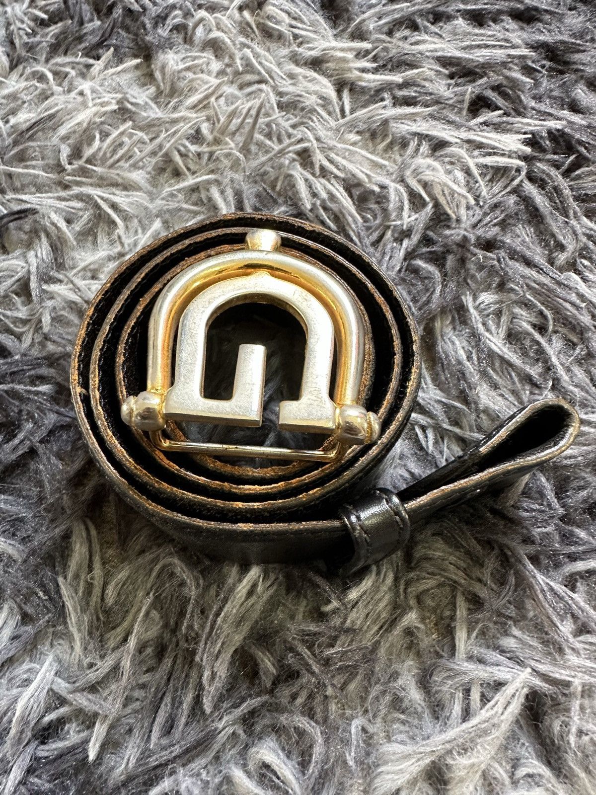 Gucci 90’s Vintage Gucci G logo leather belt Size ONE SIZE - 14 Thumbnail