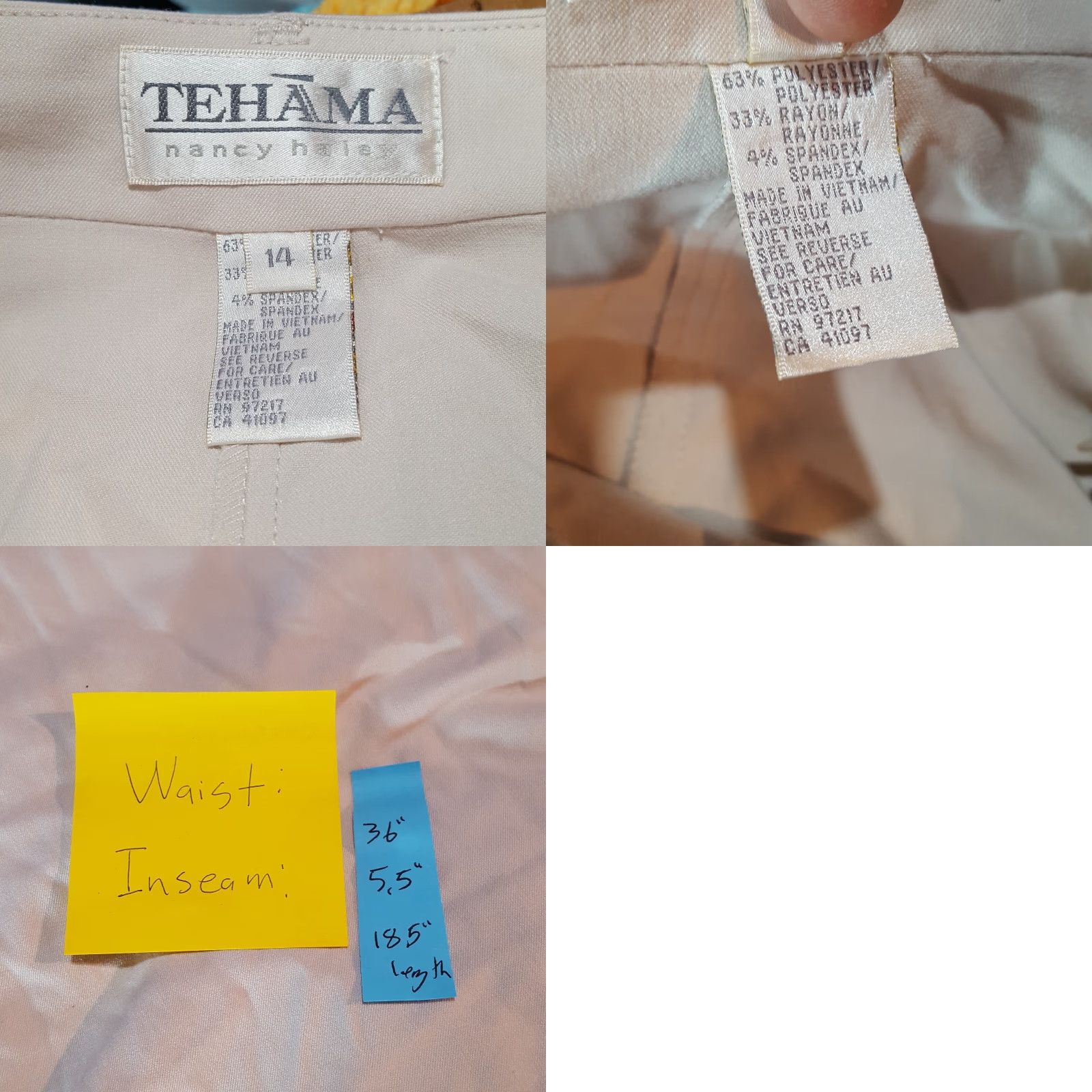Vintage VINTAGE Teháma Beige Mini Skort Women 14 Skirt Athletic Tennis Golf Short Pockets Beige 14 Womens Skort Size 25" / US 0 / IT 36 - 8 Thumbnail