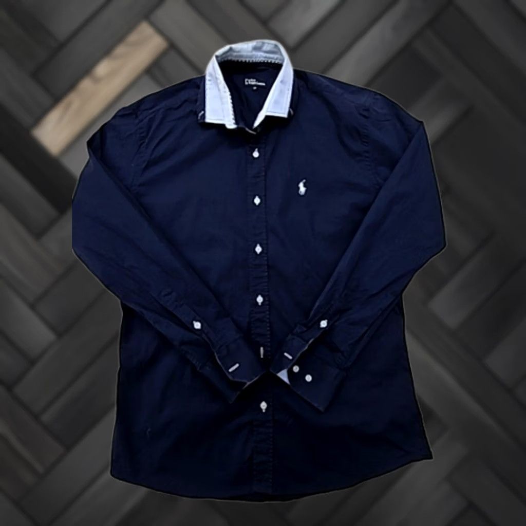 Polo Ralph Lauren Polo Ralph Lauren Men Navy Button-Down Logo Shirt M Size US M / EU 48-50 / 2 - 1 Thumbnail