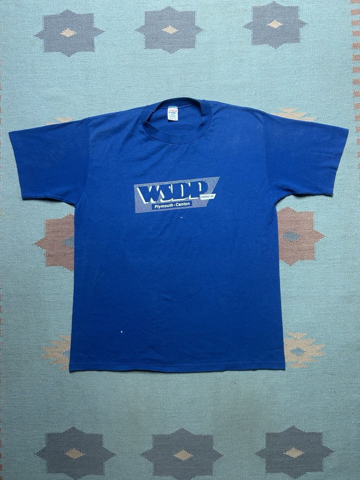 Vintage Vtg 80s t shirt WSDP Plymouth canton Michigan radio stati XL Size US XL / EU 56 / 4 - 1 Thumbnail