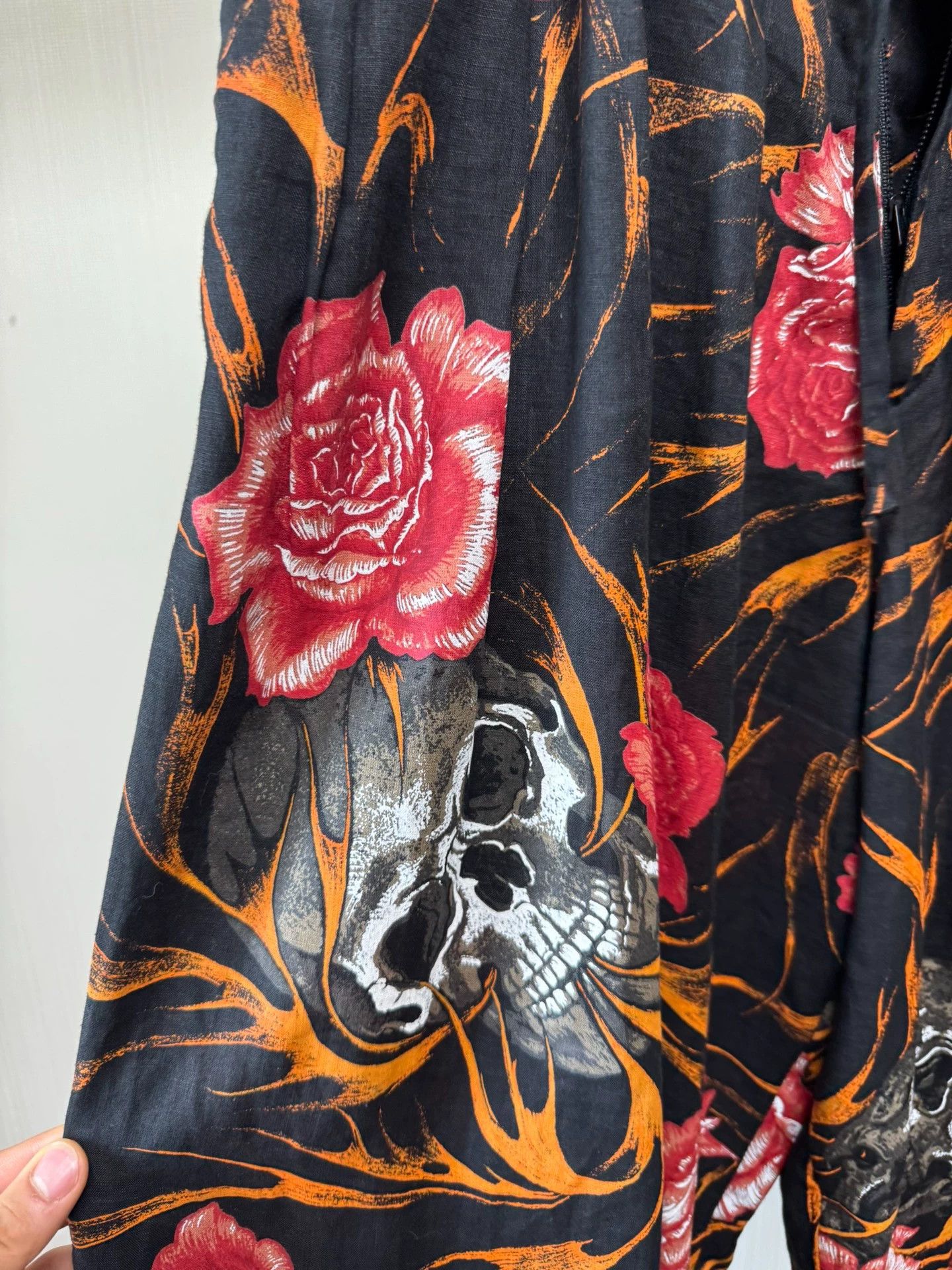 Yohji Yamamoto Yohji Yamamoto 19ss PH Skull&Rose Drawstring Hem 7/8 2 Size US 29 - 3 Thumbnail