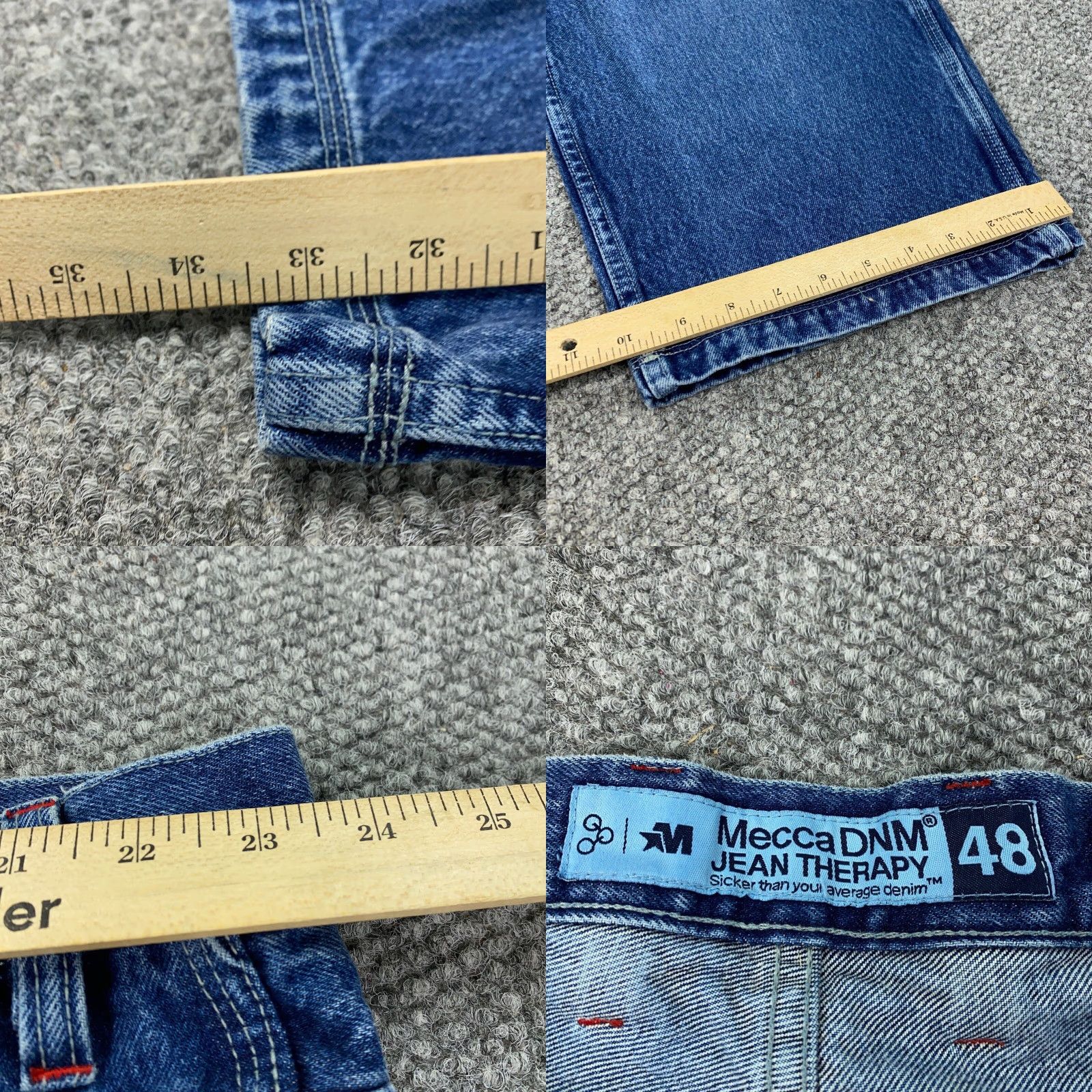 Vintage VINTAGE Mecca Jeans Men’s Size 48 Carpenter Relaxed Fit Denim Baggy 90s Hip Hop Retro Y2K Size US 30 / EU 46 - 8 Thumbnail