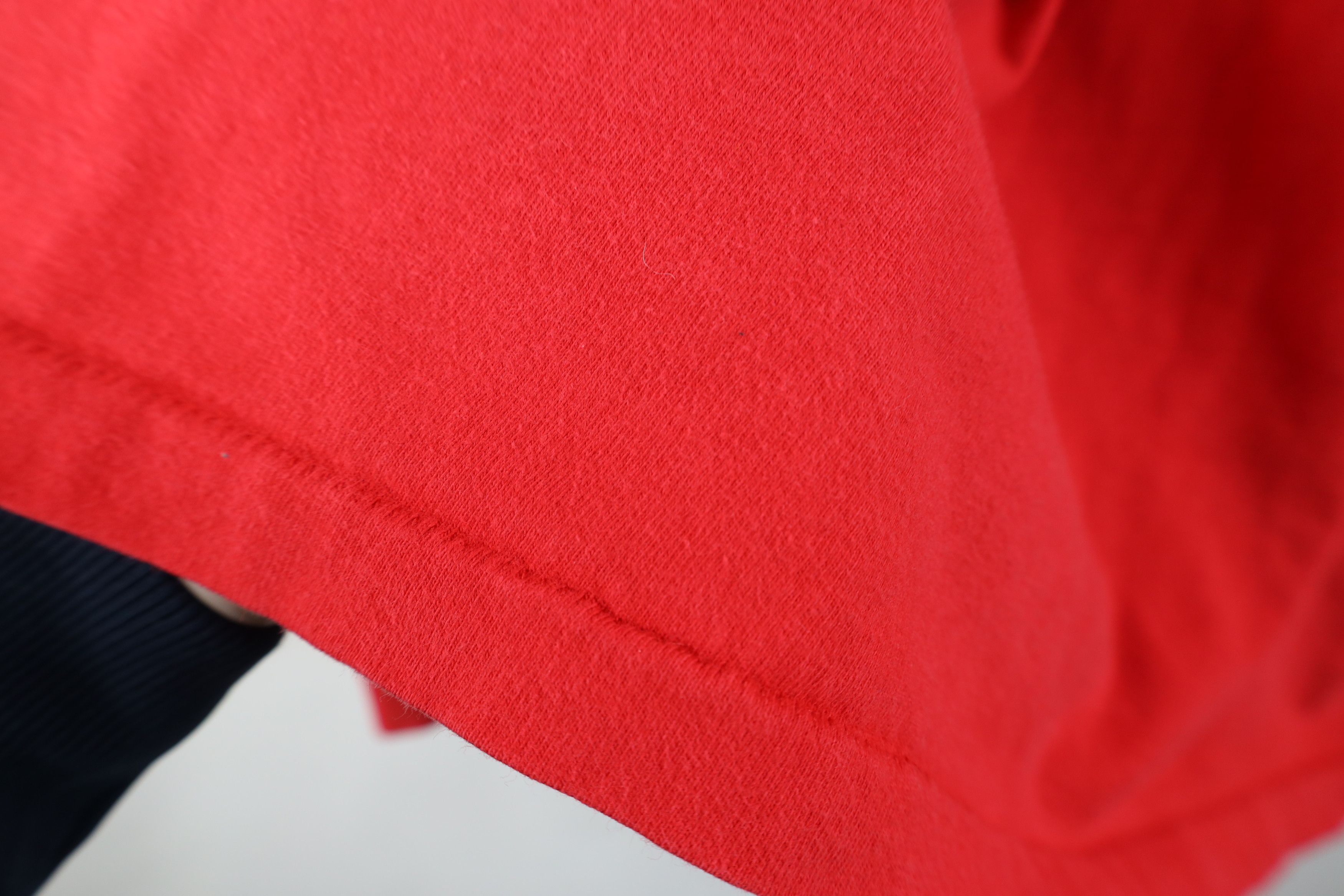 Hanes Vintage 90s Hanes Beefy Cotton Long Sleeve T-Shirt Red USA Size US L / EU 52-54 / 3 - 6 Thumbnail