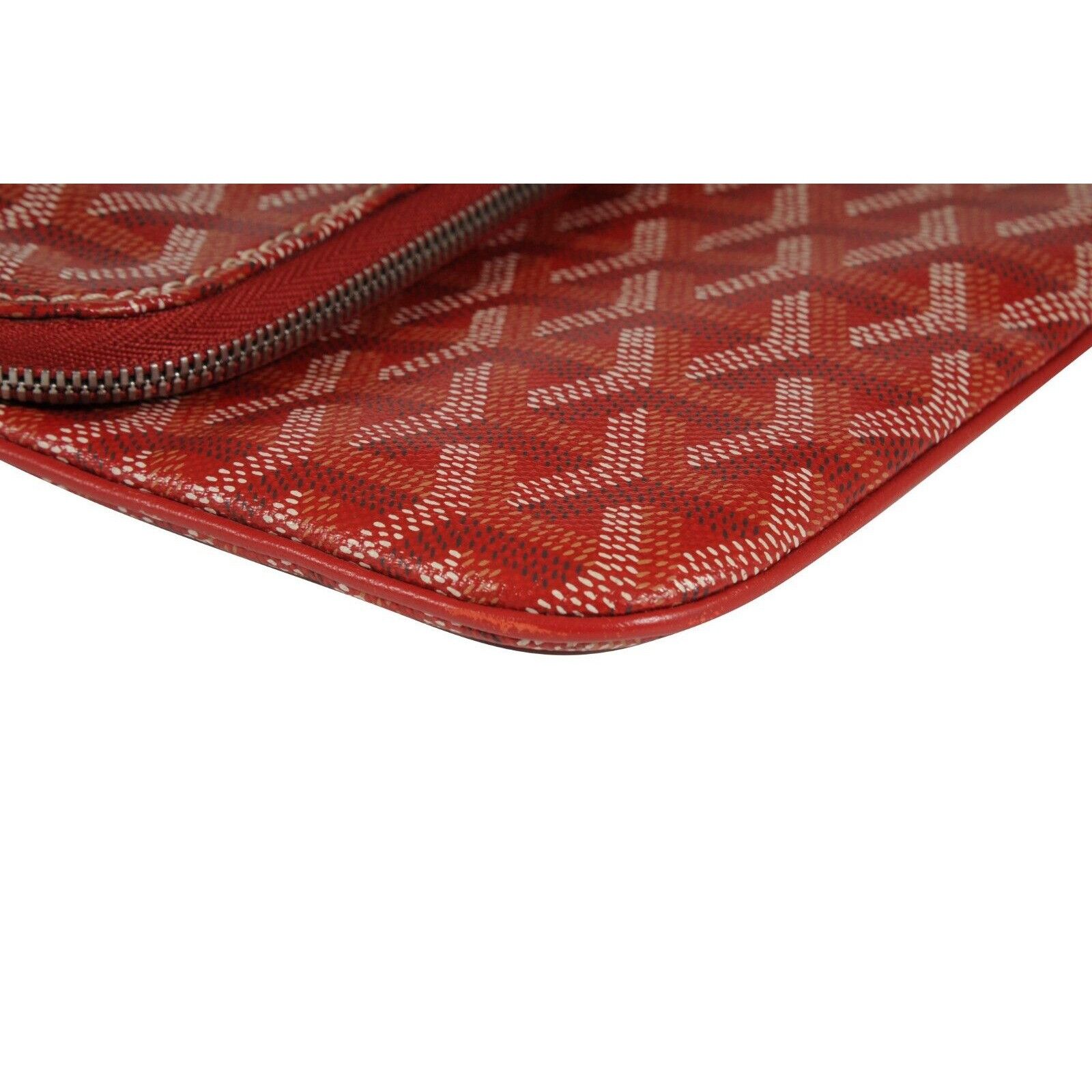 Goyard Saint Marie Clutch Bag Red Coated Canvas - 02250 Size ONE SIZE - 8 Thumbnail