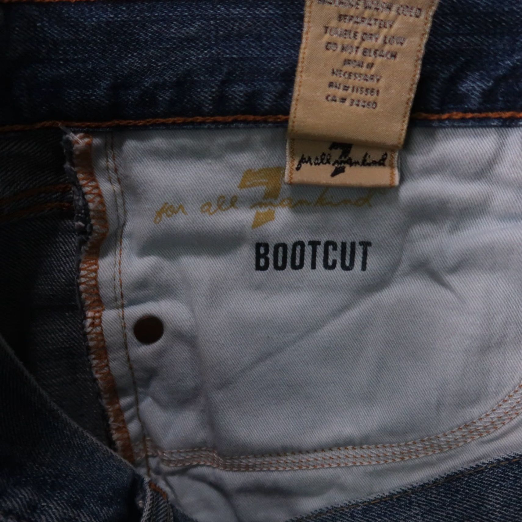 7 For All Mankind 7 For All Mankind Bootcut Jeans Men's 36x30 Blue Denim 7FAM Size US 36 / EU 52 - 4 Thumbnail