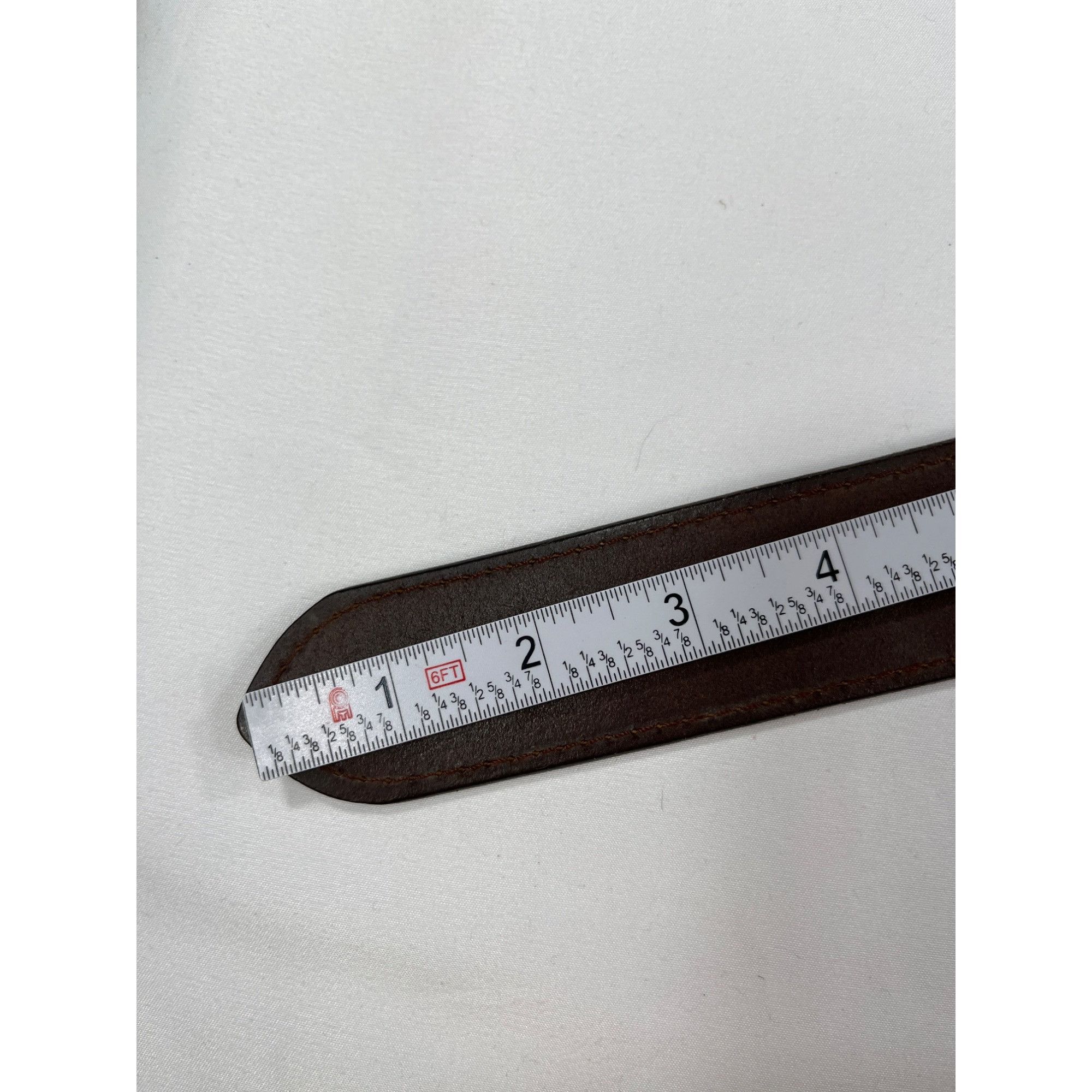 Guess Guess SKU 7926 Authentic Brown Leather Belt Metal Buckle Size ONE SIZE - 8 Thumbnail