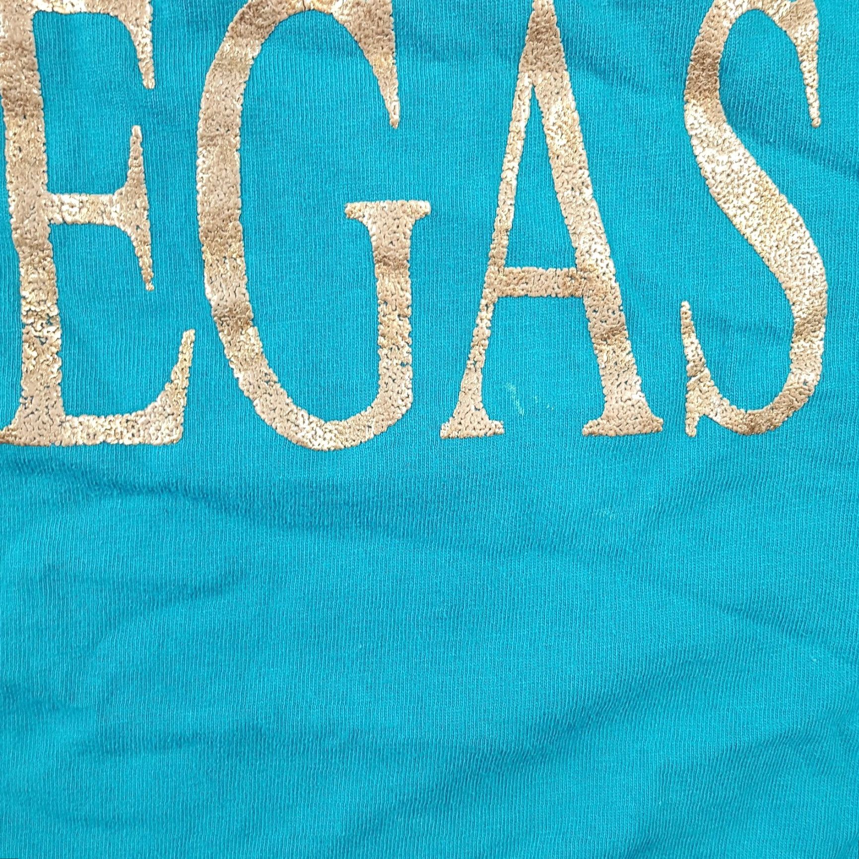 Jerzees VINTAGE 80s Las Vegas Casino Lucky Resort T-Shirt Large Blue Men Retro Y2K Size US L / EU 52-54 / 3 - 3 Thumbnail