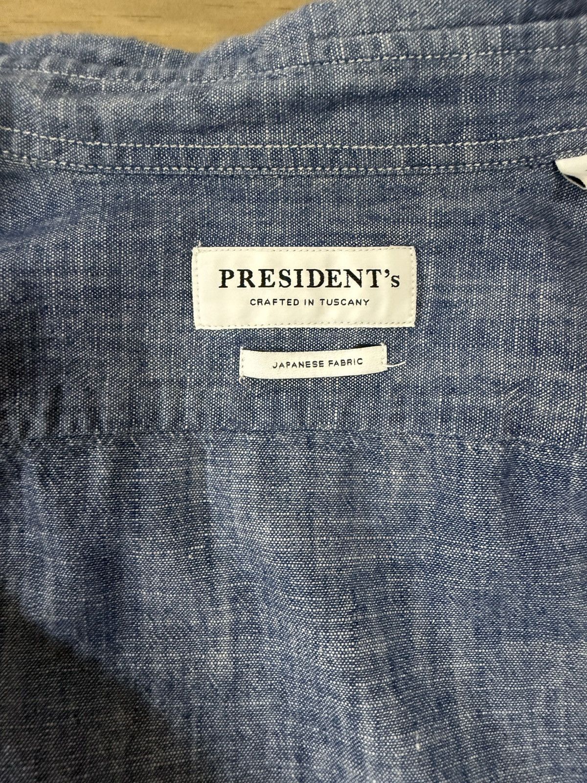 President's President’s Shirt Japanese Fabric Mens L Size US L / EU 52-54 / 3 - 3 Thumbnail