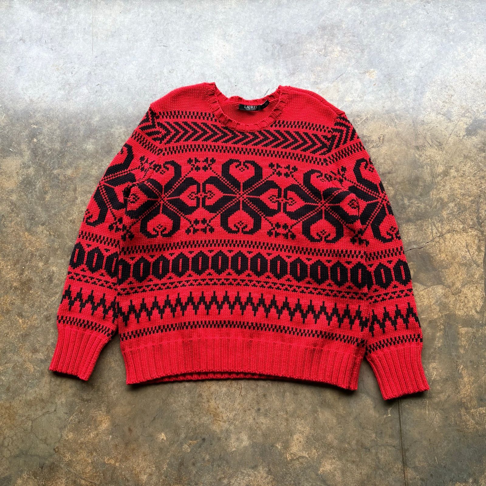 Polo Ralph Lauren Vintage Polo Ralph Lauren Thick Knit Sweater Size US XL / EU 56 / 4 - 1 Thumbnail