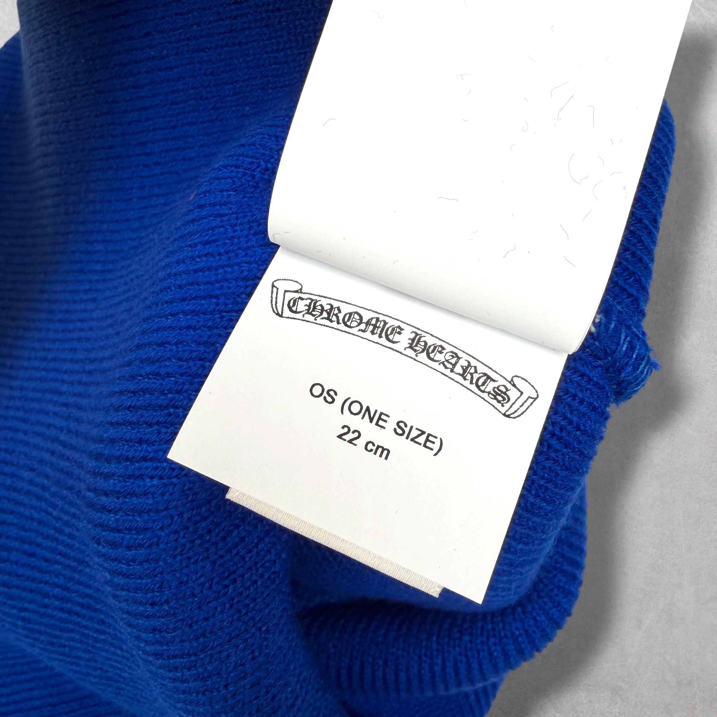 Chrome Hearts Chrome Hearts CH Logo Blue Beanie Size ONE SIZE - 4 Thumbnail