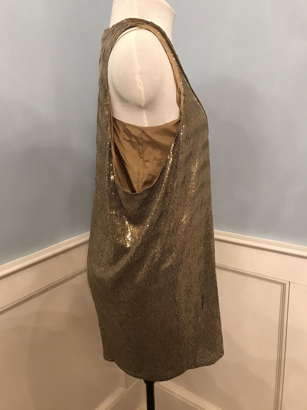 Sachin & Babi Sachin + Babi for Ankasa Gold Sequin Dress sz 6 Size M / US 6-8 / IT 42-44 - 2 Thumbnail
