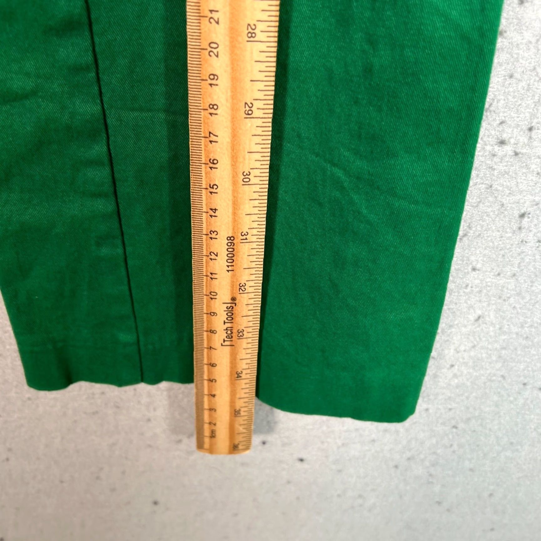 Mango Mango MNG Womens Flared Pants Size 2 Green Cotton Blend Size 26" / US 2 / IT 38 - 5 Thumbnail