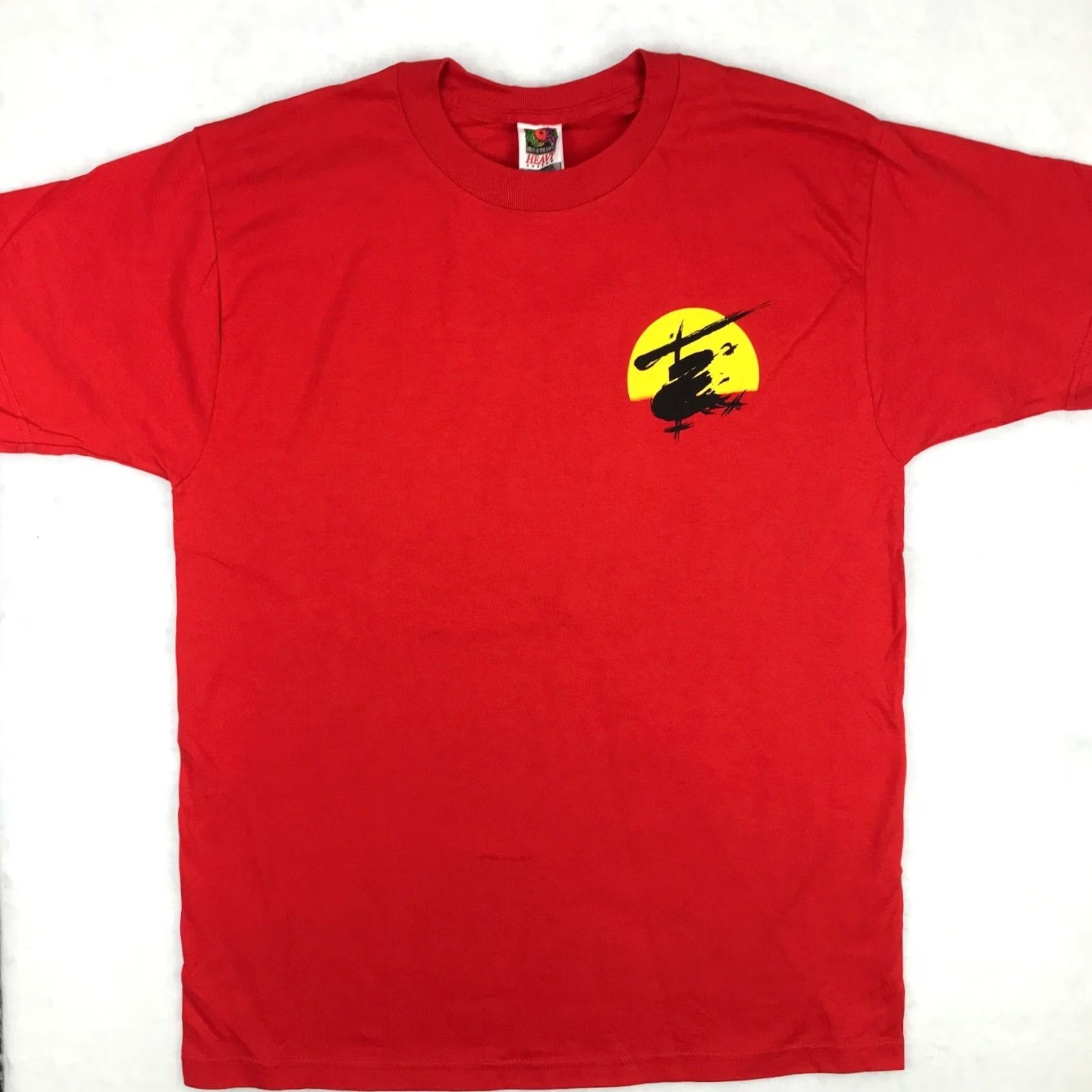 Fruit Of The Loom VINTAGE MISS SAIGON BROADWAY MUSICAL T-Shirt MEDIUM Men Red 90s Music Rock Double-Sided NOS 1990s Fruit of the Loom Size US M / EU 48-50 / 2 - 2 Thumbnail
