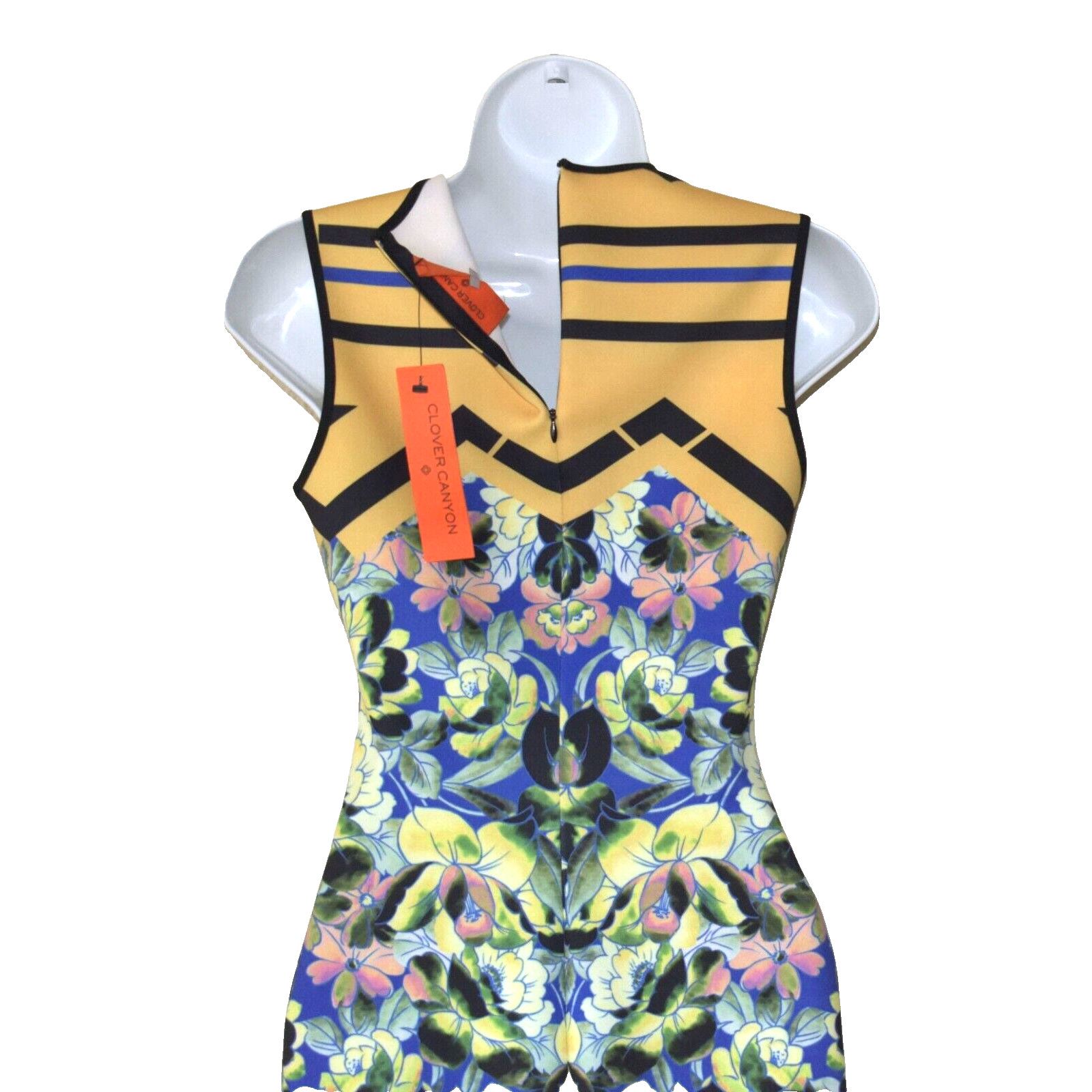 Clover Canyon NWT CLOVER CANYON Gem Embellished Neoprene Bodycon Dress S Size S / US 4 / IT 40 - 4 Thumbnail
