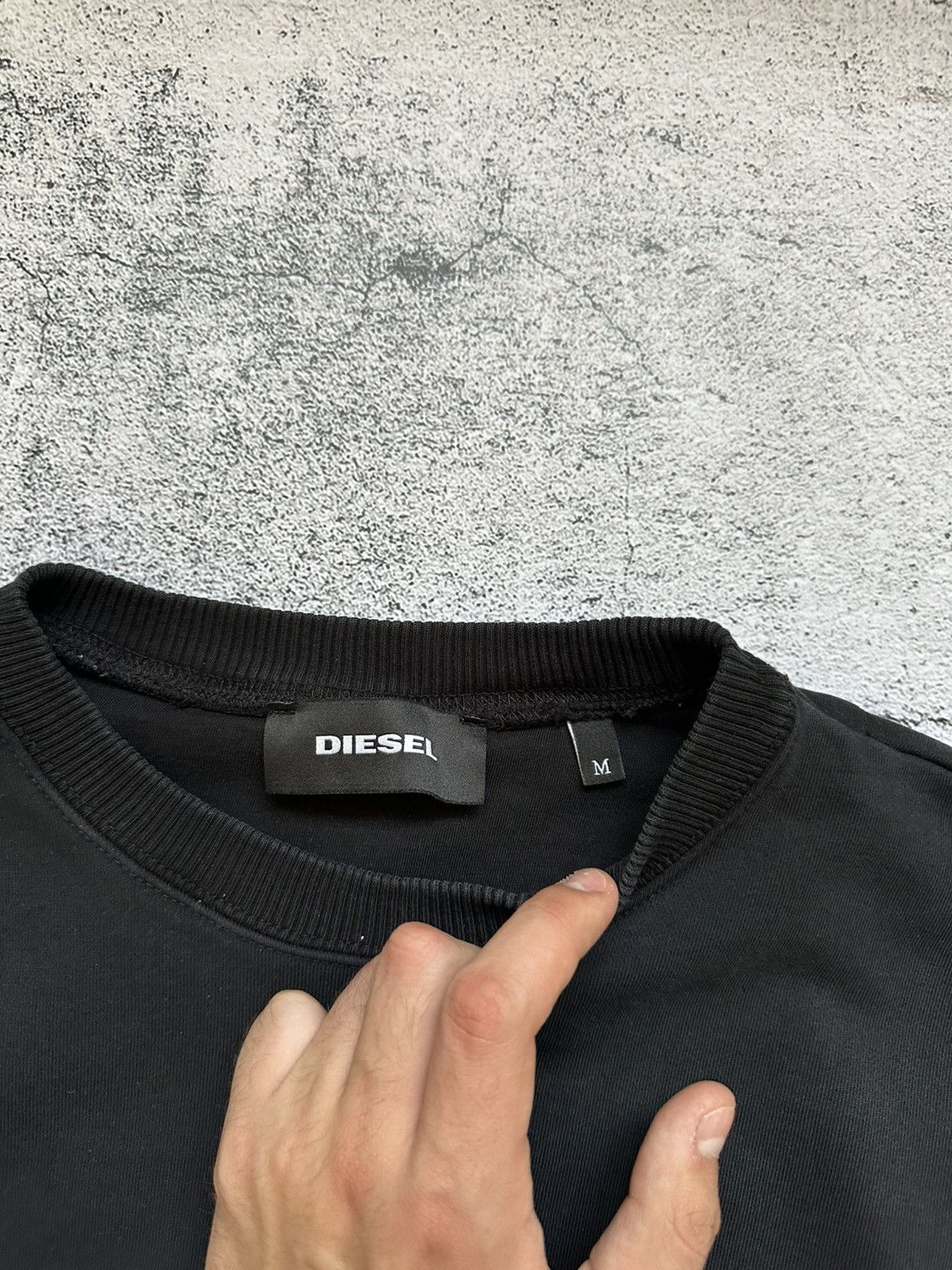 Diesel Vintage Diesel Box Logo Sweatshirt Pink Y2K Rubber Size US M / EU 48-50 / 2 - 8 Thumbnail