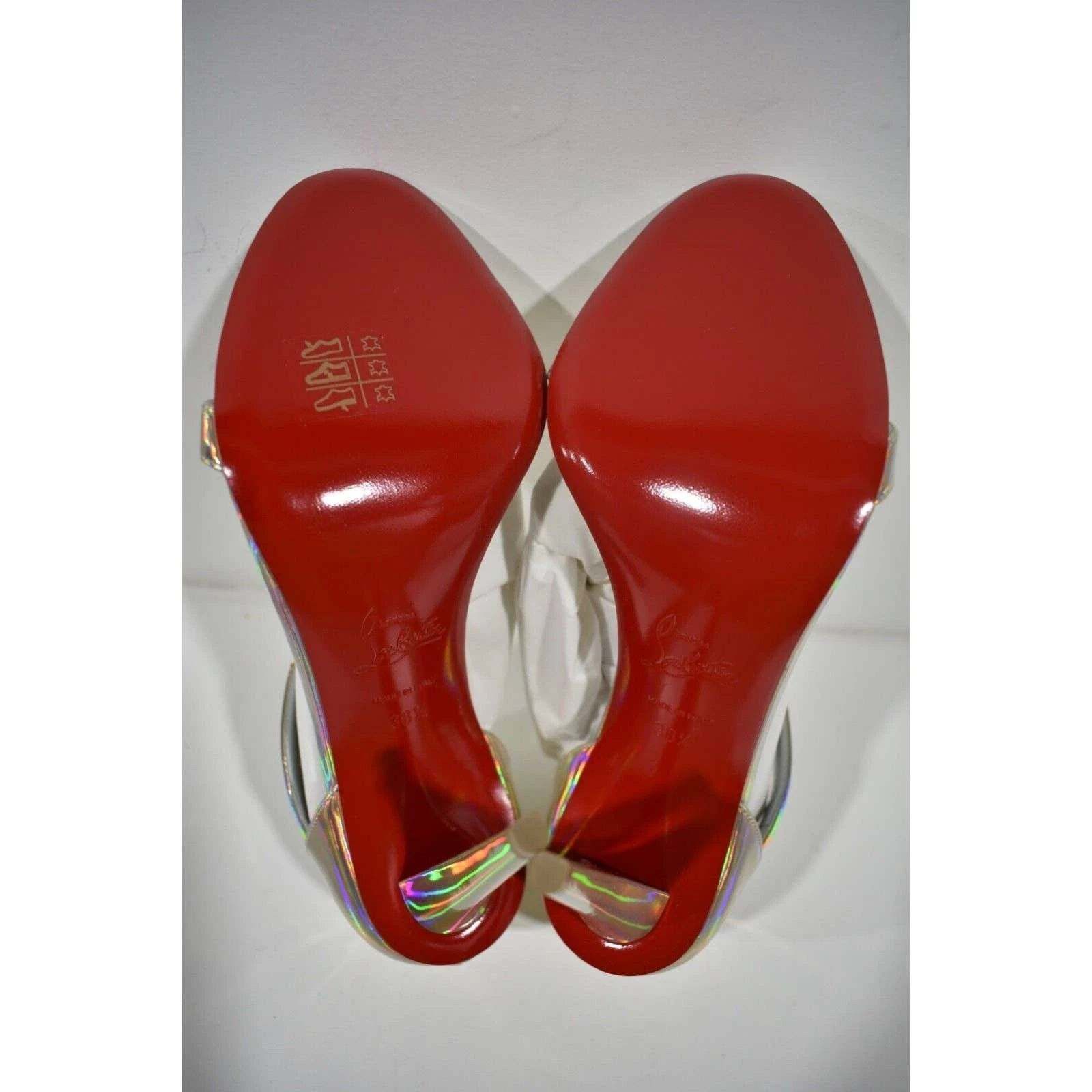 Christian Louboutin Astridal 100 Gold Patent Psychic Strap Sandal Heel Pump 38.5 Size US 8.5 / IT 38.5 - 12 Thumbnail