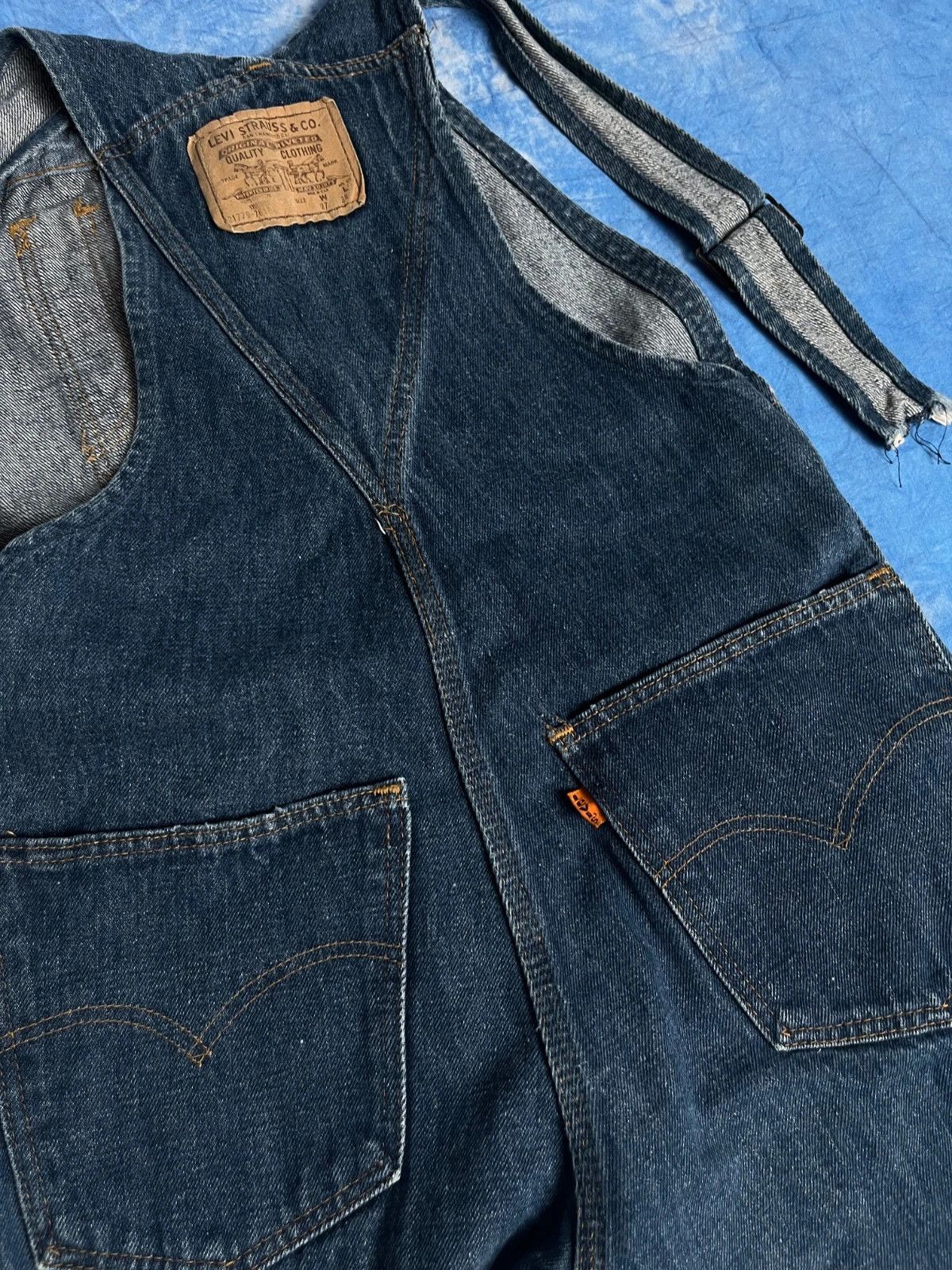 Levi's Vintage 80s Levi's Plowboy Farmers Mechanics Miners Overall Size US 27 - 6 Thumbnail