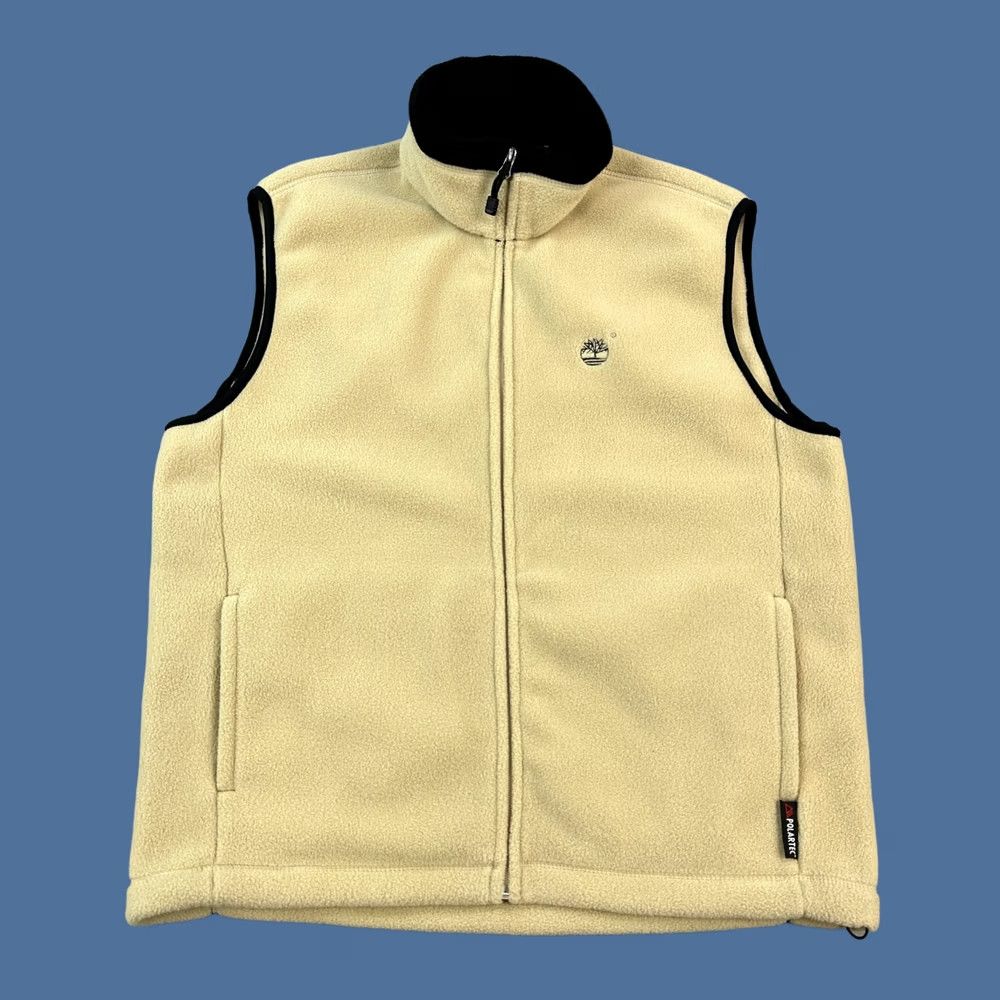 Timberland Vintage Timberland Vest Mens Large Cream Polartec Fleece Full Zip Outdoor Y2K Size US L / EU 52-54 / 3 - 1 Thumbnail