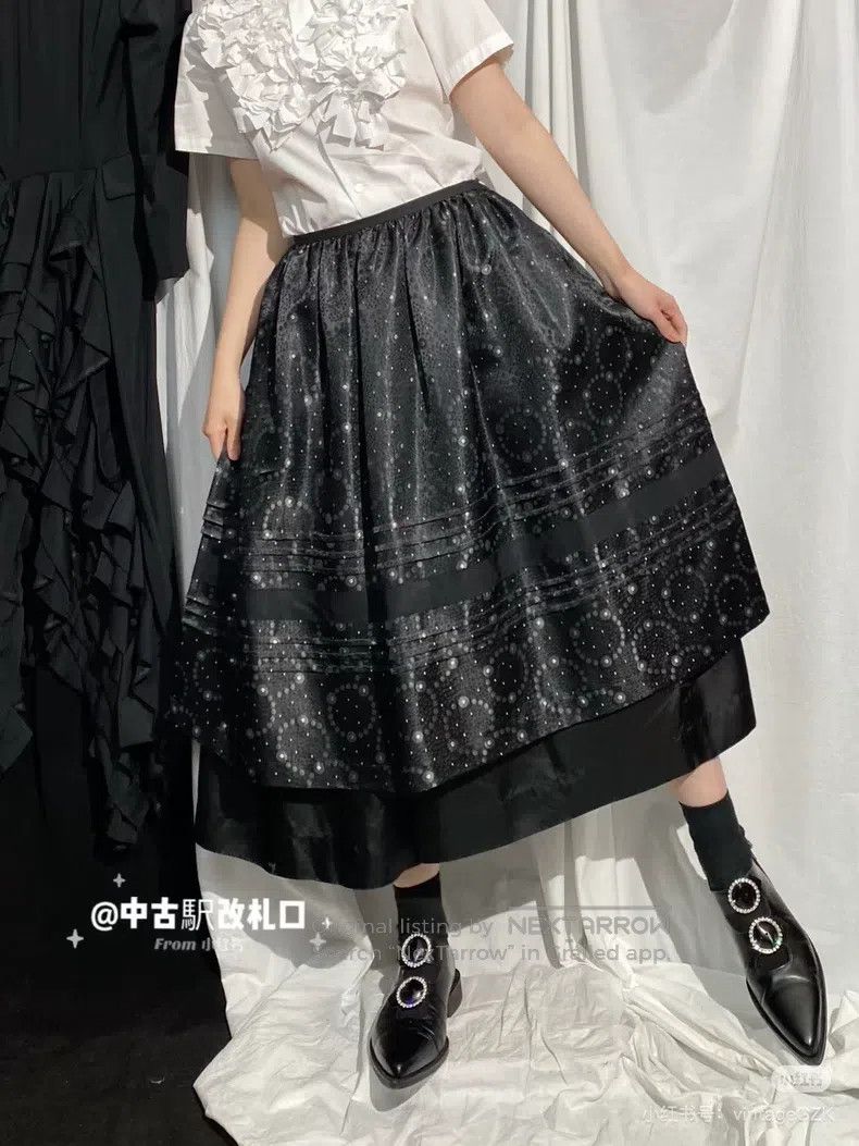 Comme des Garcons Comme Des Garcons size S Embroidered Polka Dot Fake Two-Pi Size 23" - 2 Thumbnail