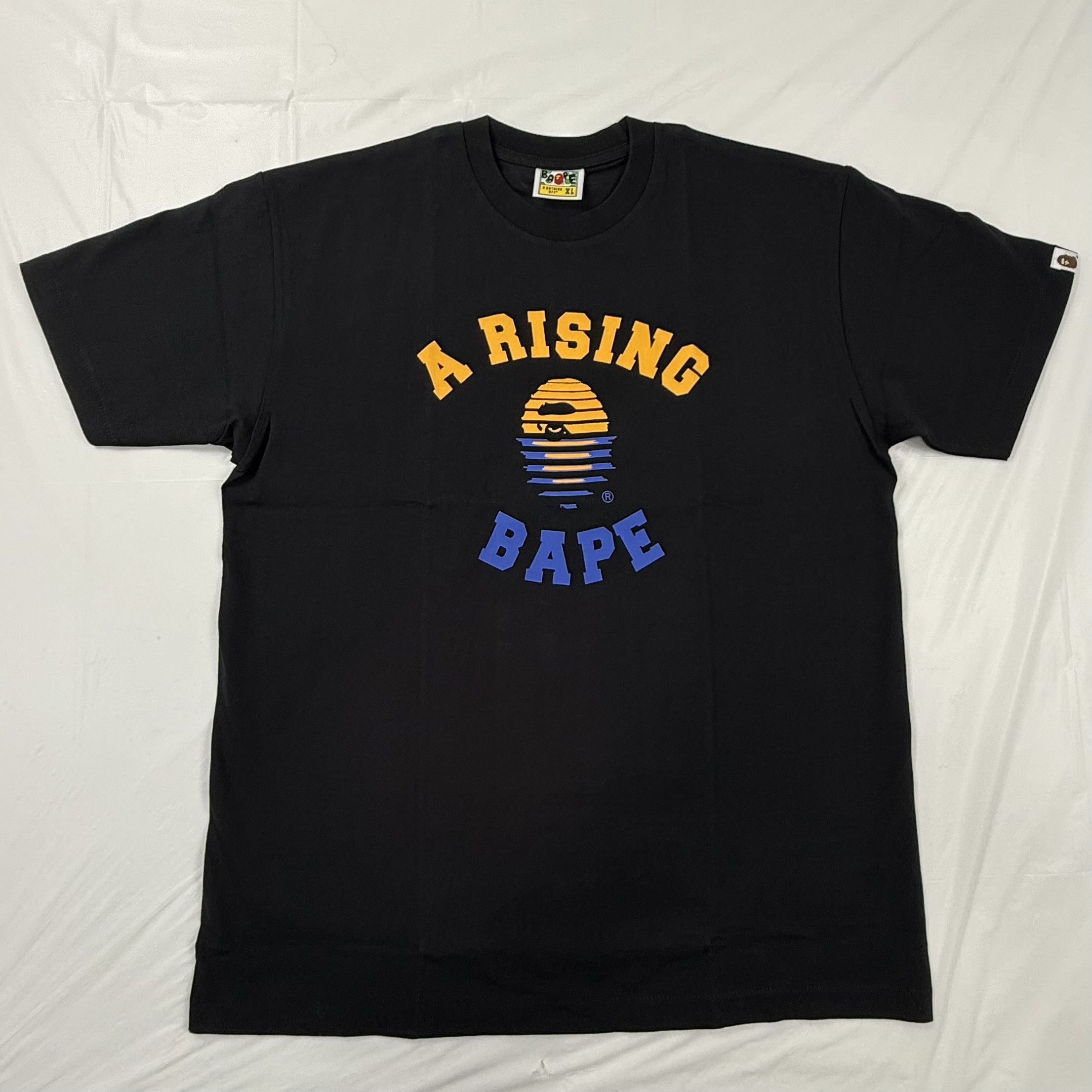 Bape A Bathing Ape Black A Rising Bape Graphic T-Shirt XL Size US XL / EU 56 / 4 - 1 Thumbnail