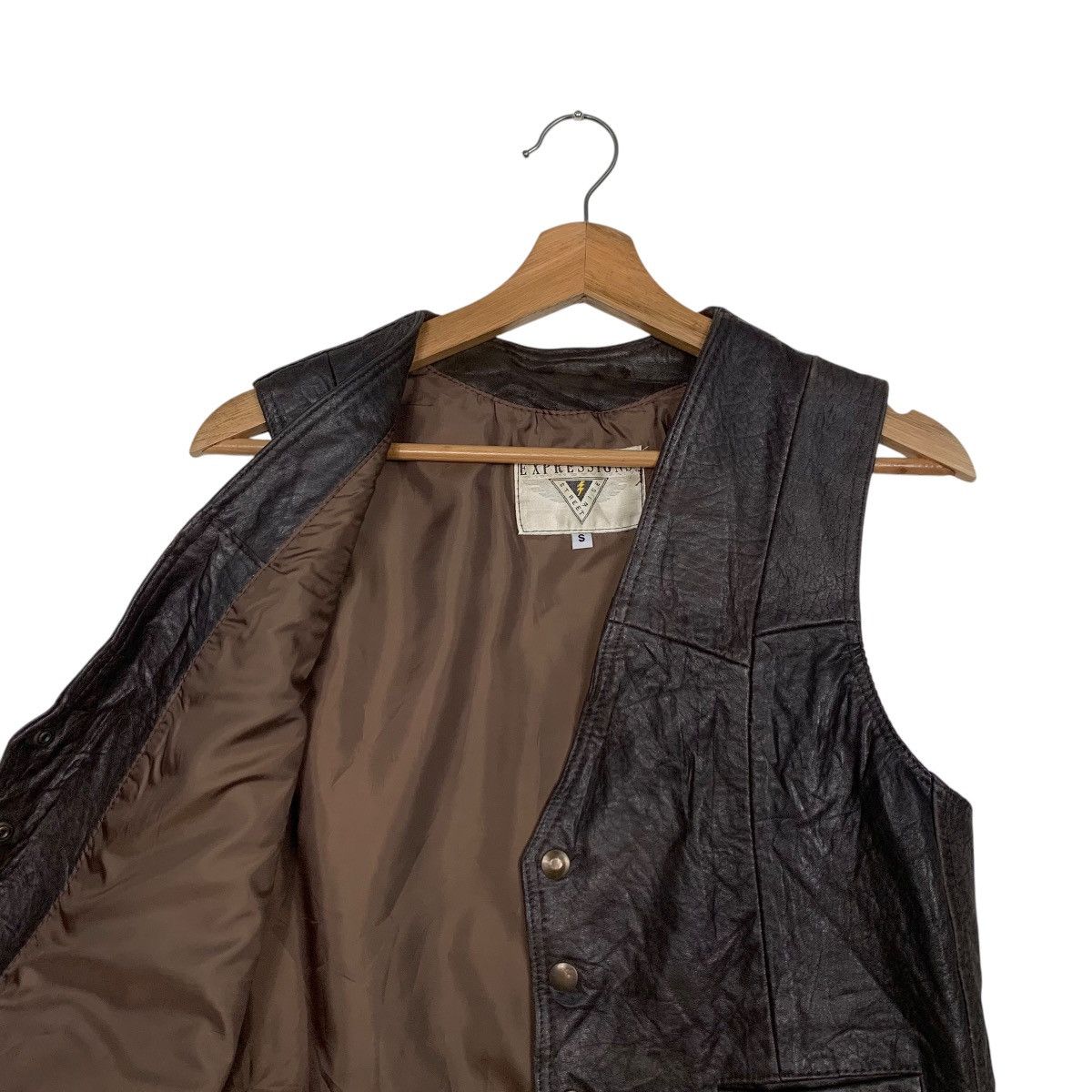 Vintage Vintage 90’s Brown Leather Vest #2759-C124 Size US S / EU 44-46 / 1 - 8 Thumbnail