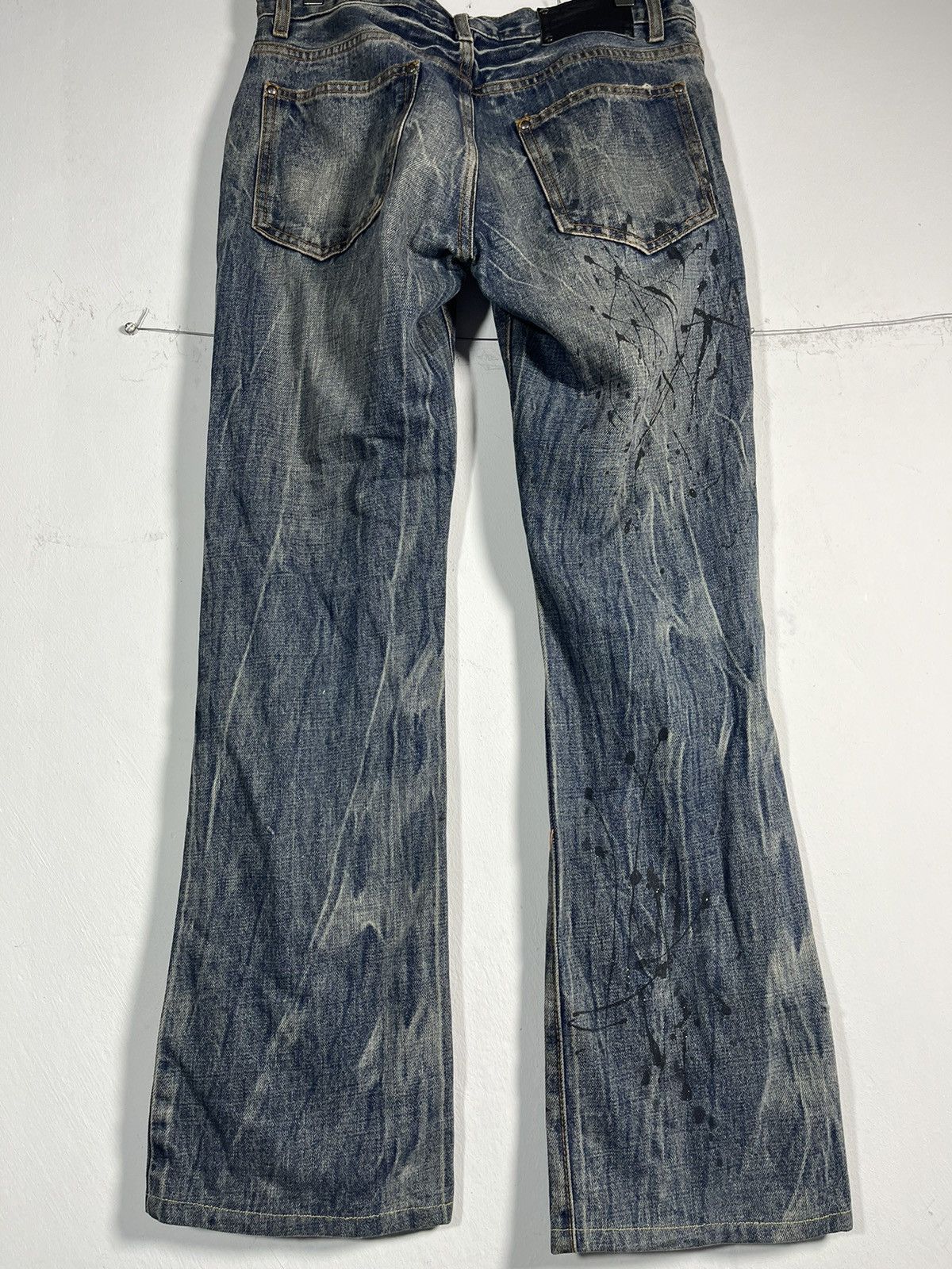 Japanese Brand Rare ‼️Bootcut Denim Butterfly Jeans Y2k style Size 31" - 5 Thumbnail
