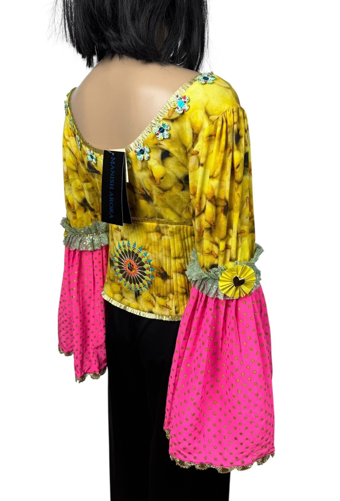 Manish Arora Manish Arora Silk Viscose Blouse Printed Baloon Sleev size L Size L / US 10 / IT 46 - 14 Thumbnail