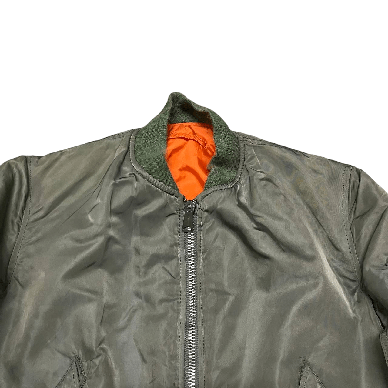 Alpha Industries Vintage Alpha Industries Ma 1 Bomber Jacket Military Size US M / EU 48-50 / 2 - 2 Thumbnail