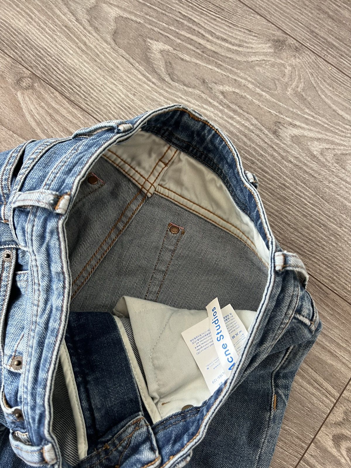 Acne Studios Acne Studios Bla Konst Made in Italy 26/32 Pink Knited Jeans Size 26" / US 2 / IT 38 - 19 Thumbnail