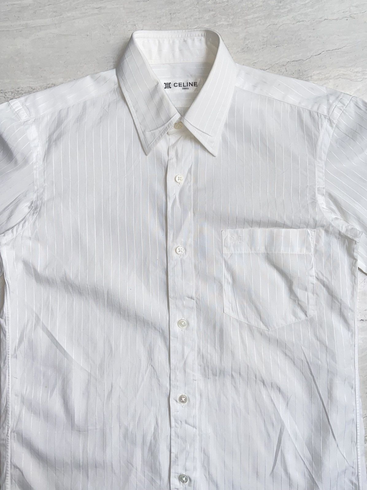 Celine CELINE PARIS White Shirt Size US XS / EU 42 / 0 - 8 Thumbnail