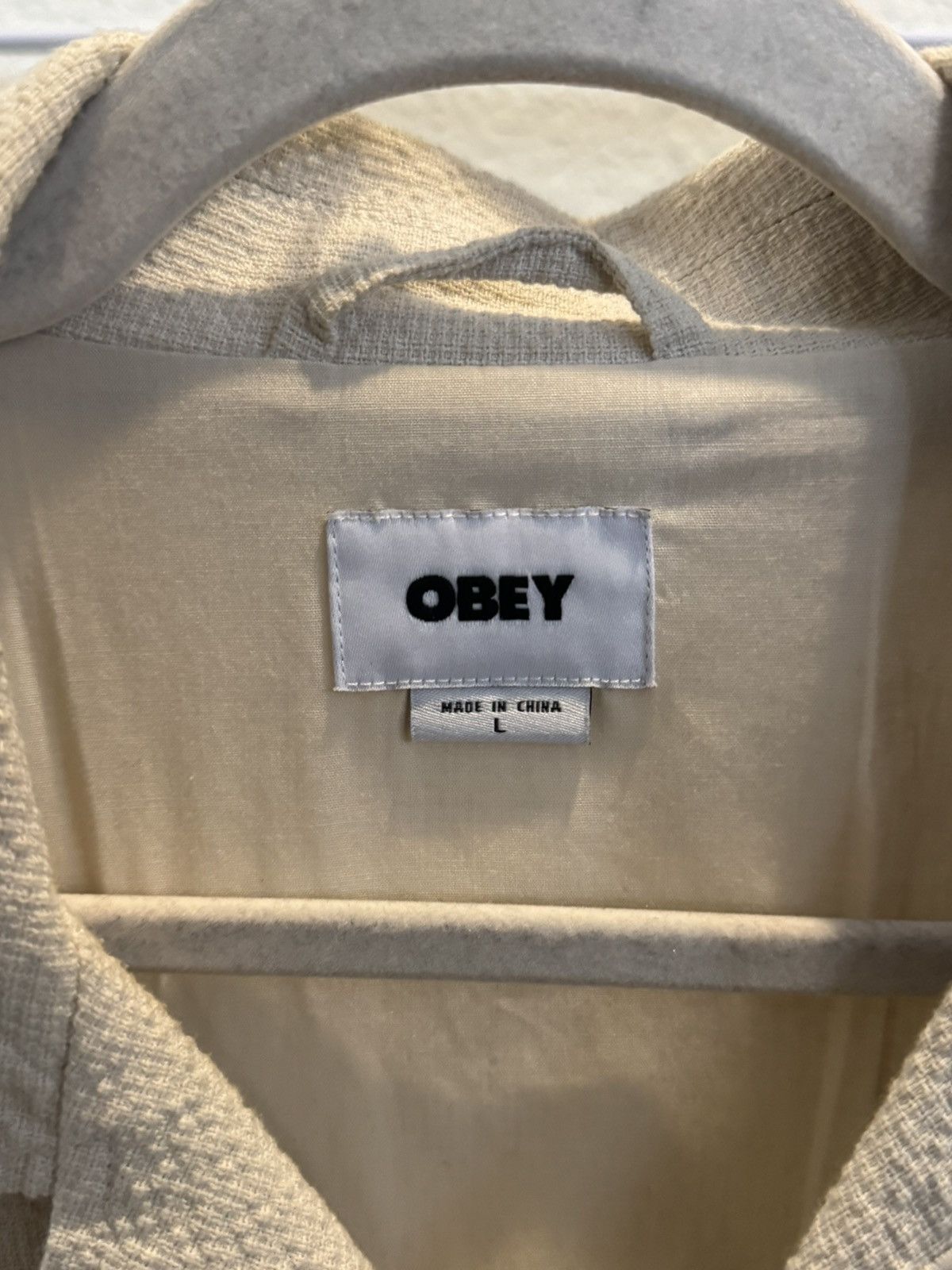 Obey Woven Cat Dog Button up Jacket Size US L / EU 52-54 / 3 - 3 Thumbnail
