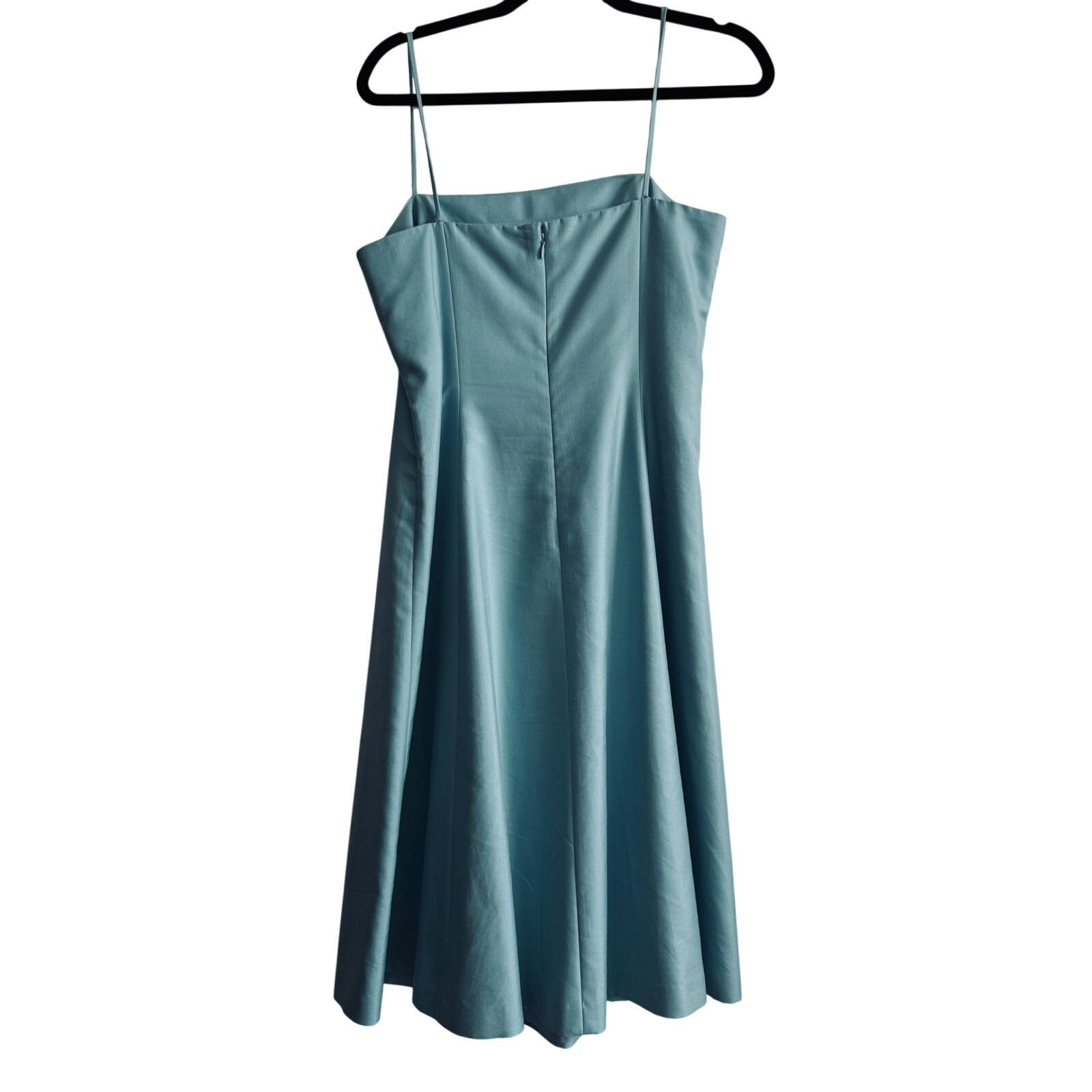 Ann Taylor Ann Taylor Peacock Blue Lined Silk Cotton Easter Dress US 8 Size M / US 6-8 / IT 42-44 - 3 Thumbnail