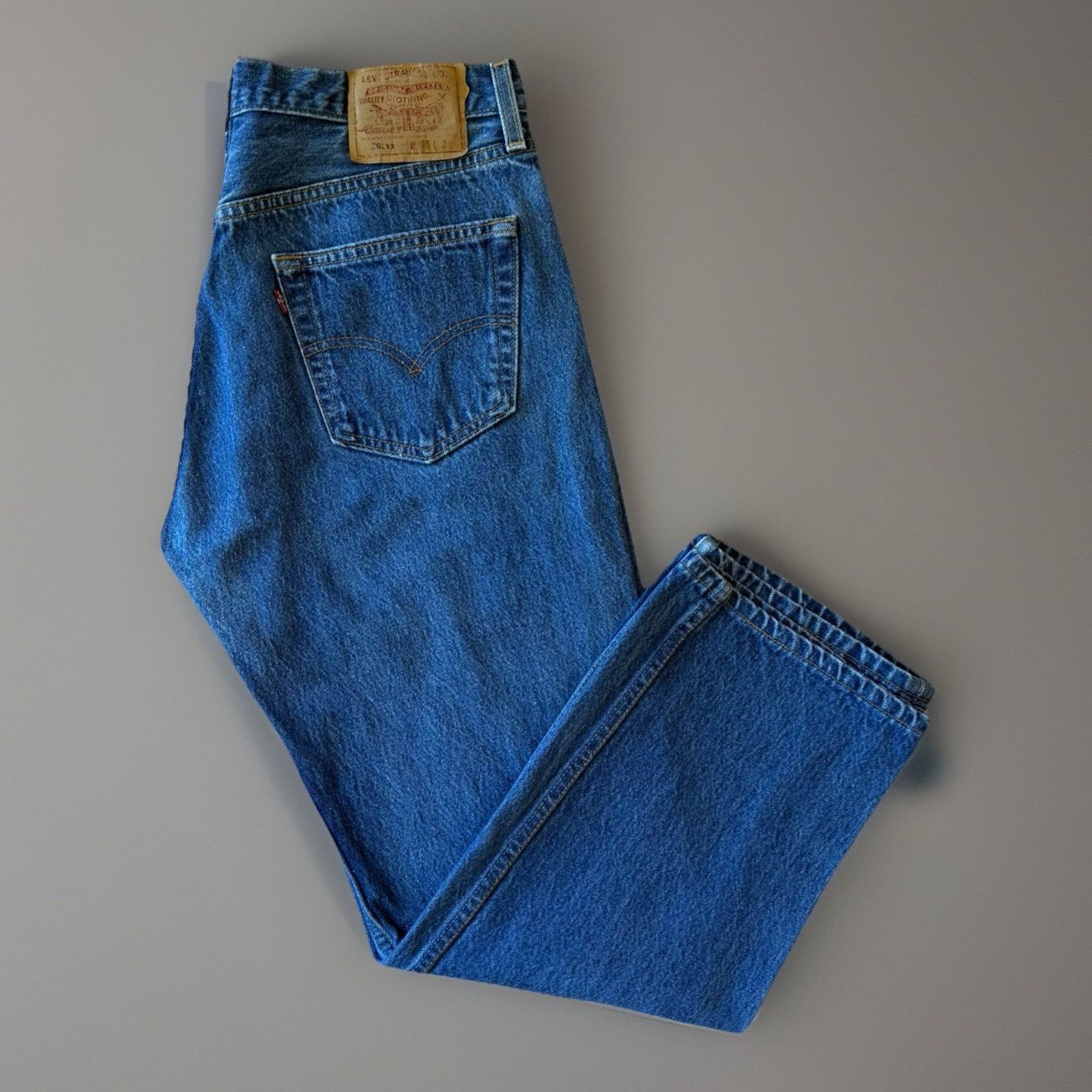 Levi's × Vintage Vintage Levis 501 Jeans 33 Blue 90s Made in USA Workwear Size US 33 - 1 Thumbnail