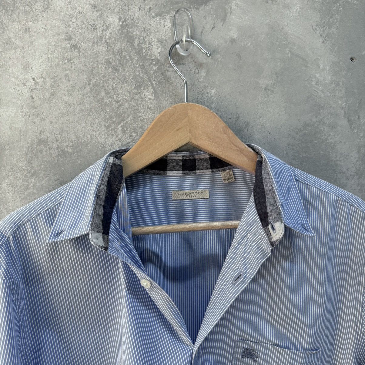 Burberry 2000’s Burberry Striped Pocket shirt logo Size US XXL / EU 58 / 5 - 5 Thumbnail