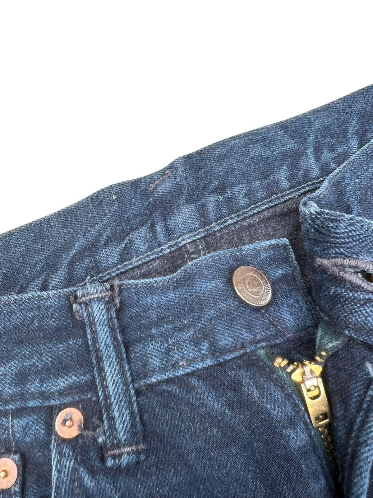 45rpm 45rpm Fade Indigo Hidden Rivets Denim Loose Jeans Size US 29 - 7 Thumbnail
