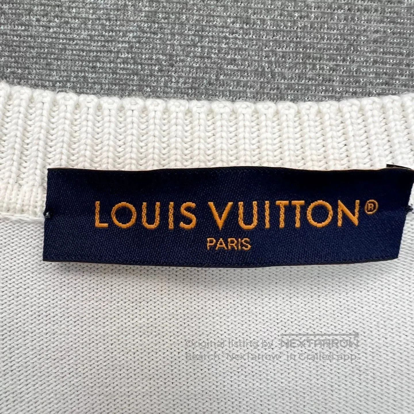 Louis Vuitton Louis Vuitton White Embroidered Logo Knit Tee. Size US L / EU 52-54 / 3 - 4 Thumbnail