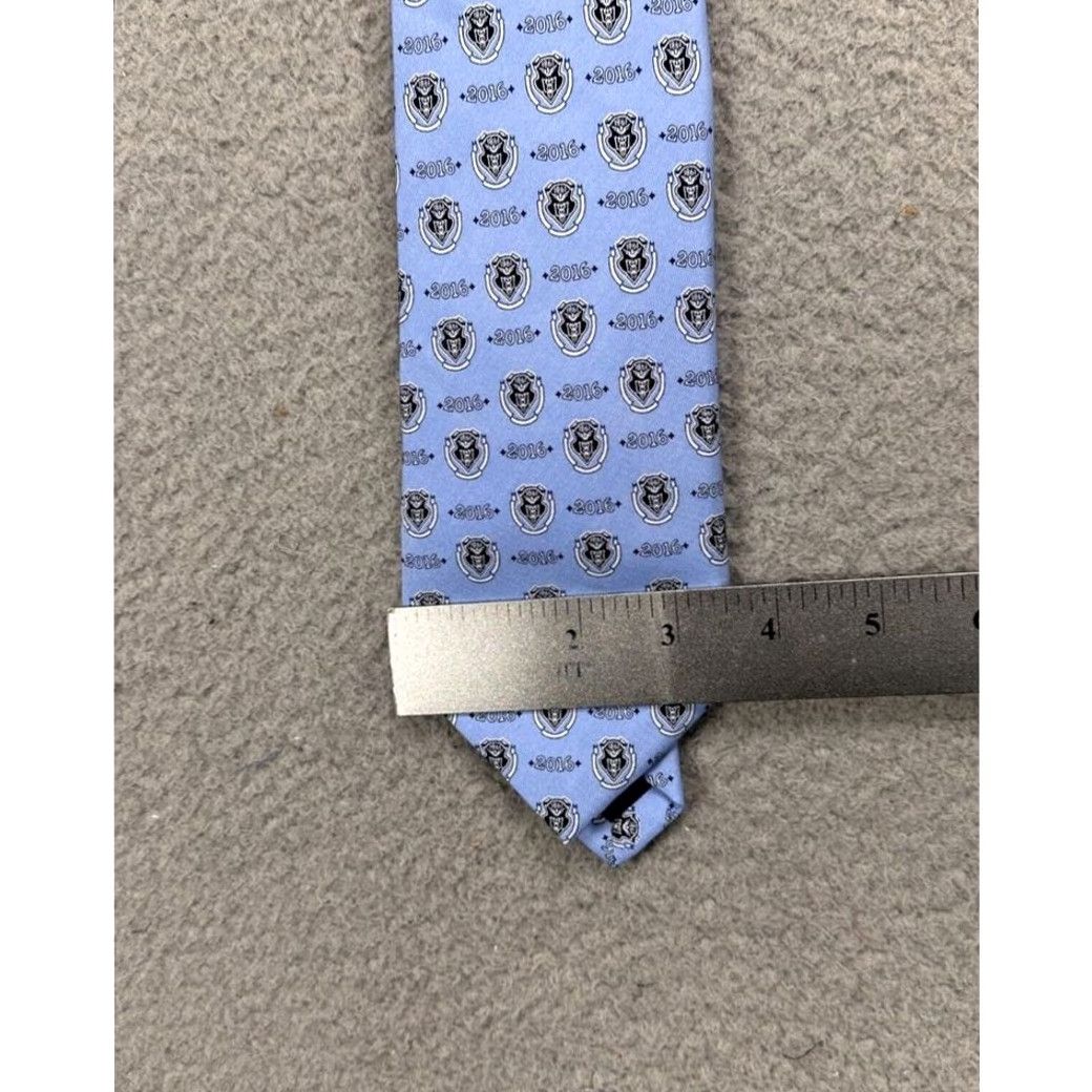 Vineyard Vines Vineyard Vines Silk Tie Necktie Blue 100% Mens One Size Satin Geometric Nautical Preppy NEW Size ONE SIZE - 7 Thumbnail
