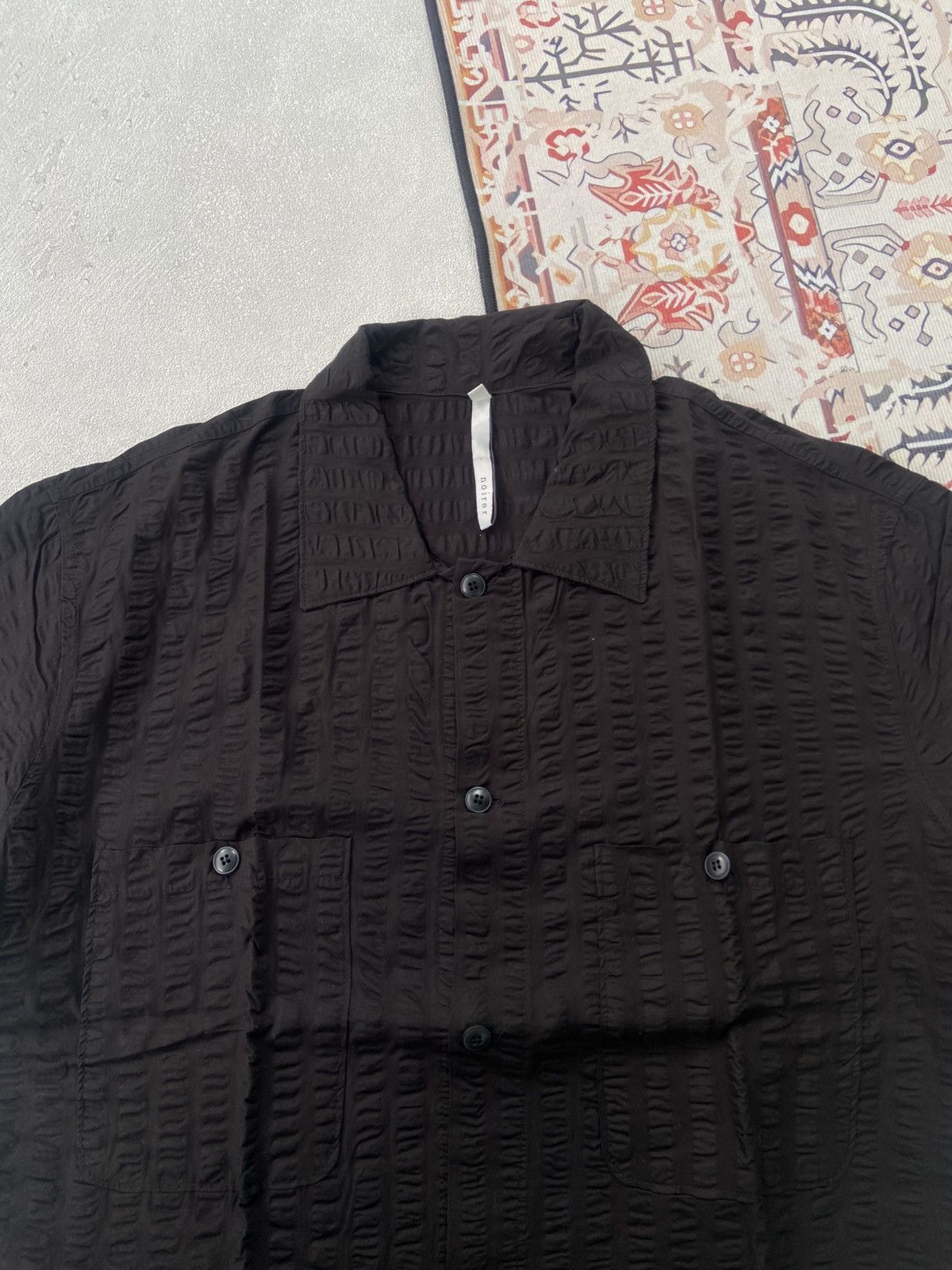 Noirer Noirer Tectured shirt japanese brand Size US M / EU 48-50 / 2 - 4 Thumbnail