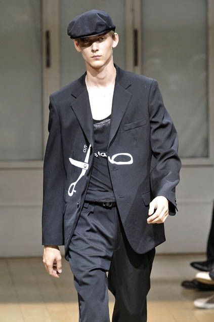 Yohji Yamamoto - S/S 09 - Leather-Trim Beret