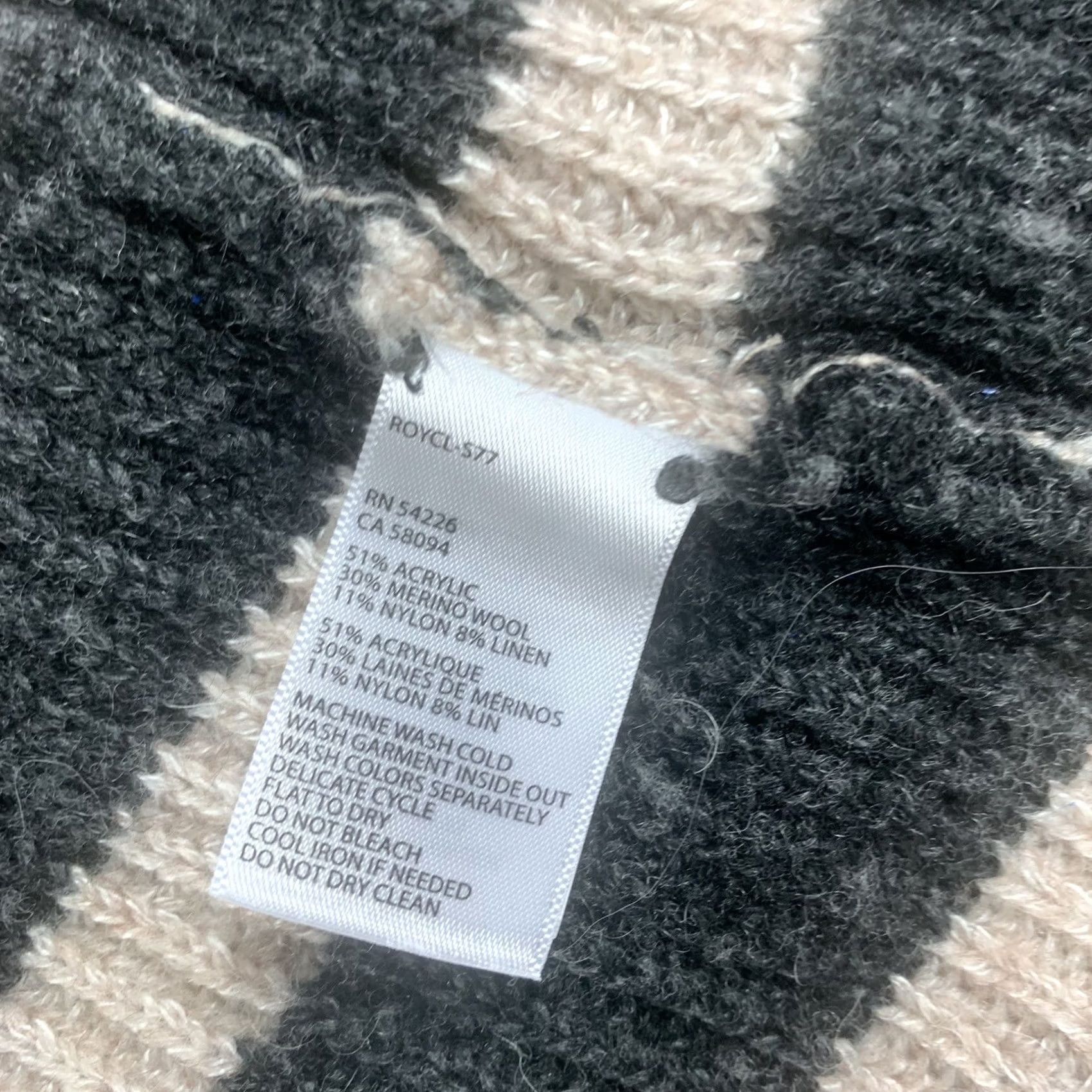 Royal Robbins VINTAGE ROYAL ROBBINS SWEATER WRAP WOMENS M MEDIUM LONG SLEEVE KNIT PINK ROSE BLACK STRIPE Size M / US 6-8 / IT 42-44 - 6 Thumbnail