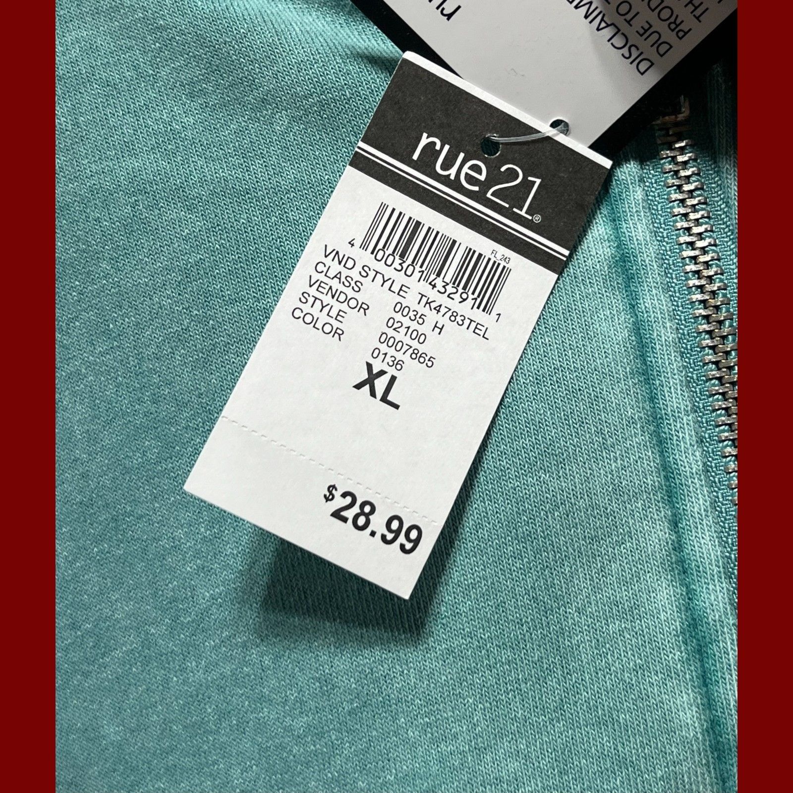 rue21 Rue 21 - Women's Long Sleeve Hooded Sweatshirt - Green - Ext Size XL / US 12-14 / IT 48-50 - 8 Thumbnail