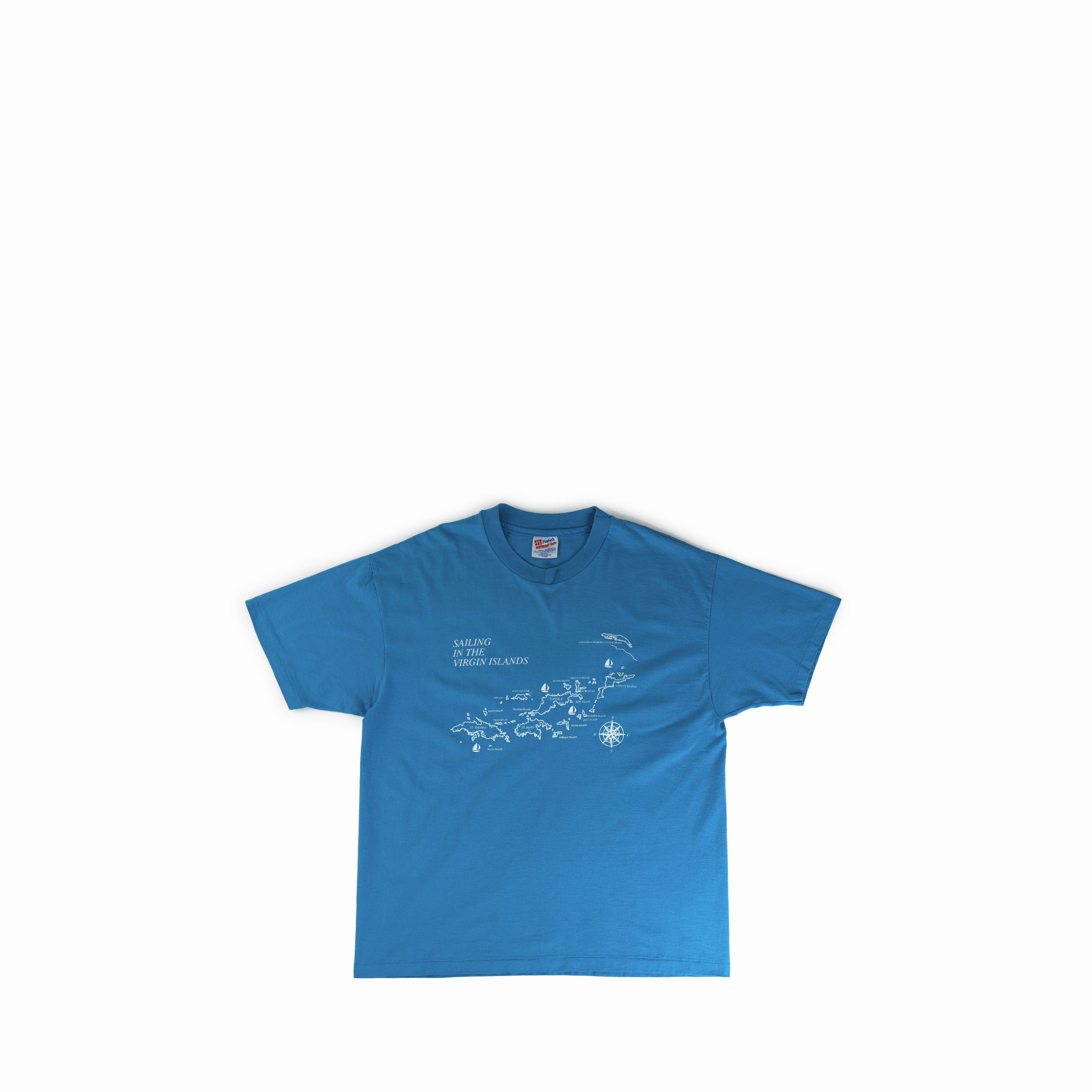 Vintage Vintage 1990's Virgin Islands Tee Shirt Size US XL / EU 56 / 4 - 1 Thumbnail