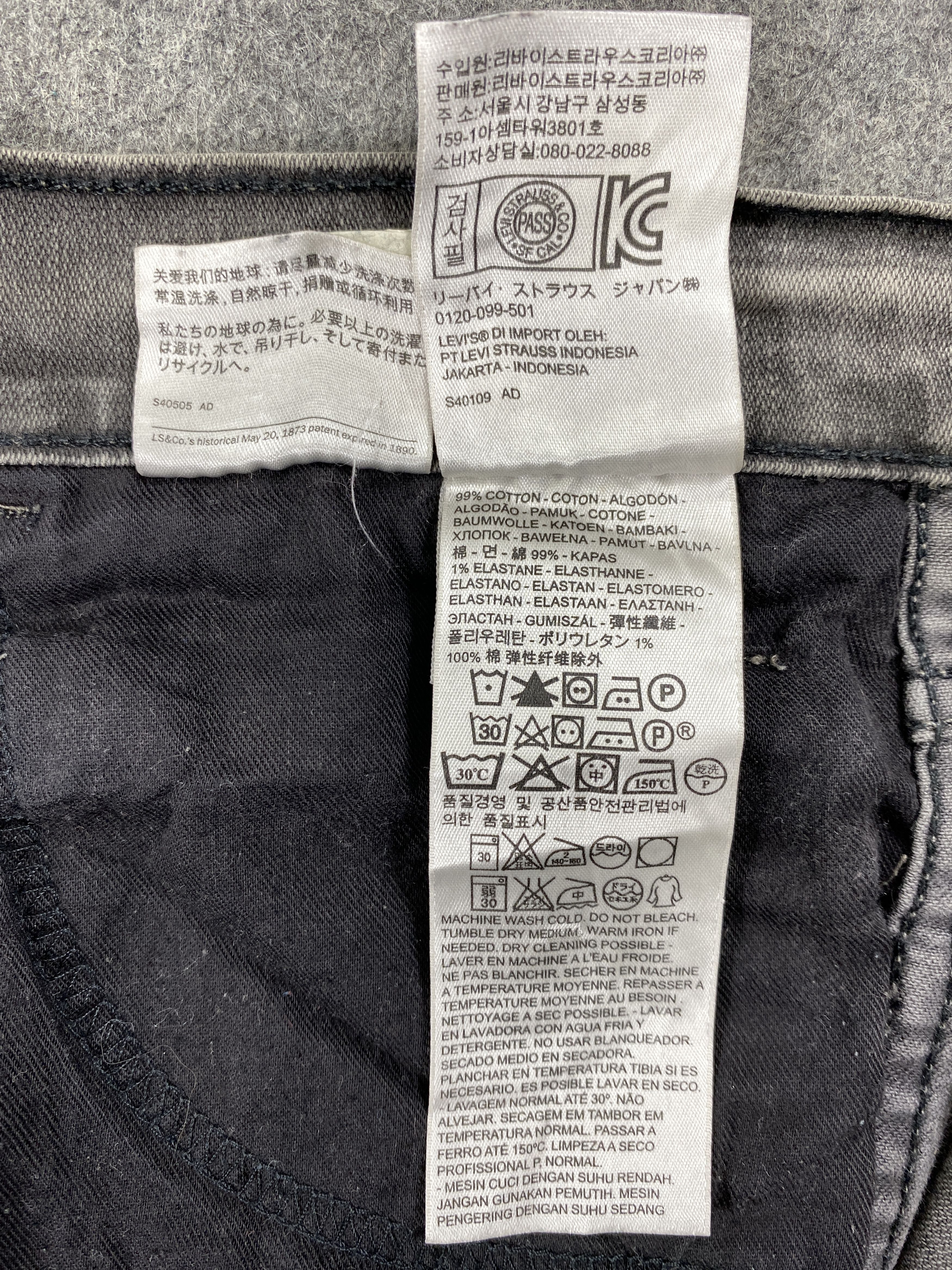 Levi's Distressed Black Levi's Jeans 33x33 Denim -JN1483 Size US 33 - 9 Thumbnail