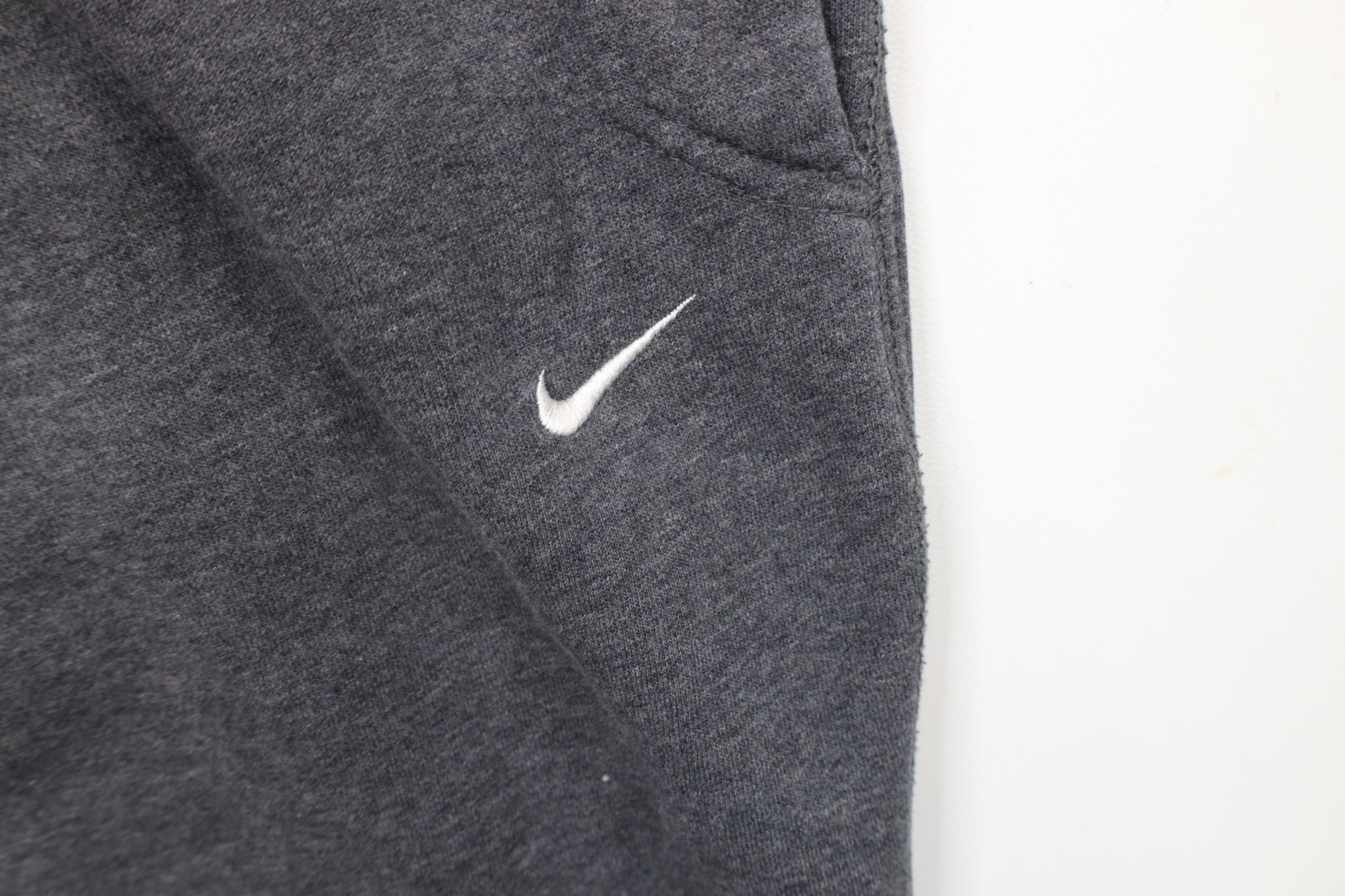 Nike × Vintage Vintage Nike Mini Swoosh Wide Leg Sweatpants Heather Gray Size US 34 / EU 50 - 7 Thumbnail