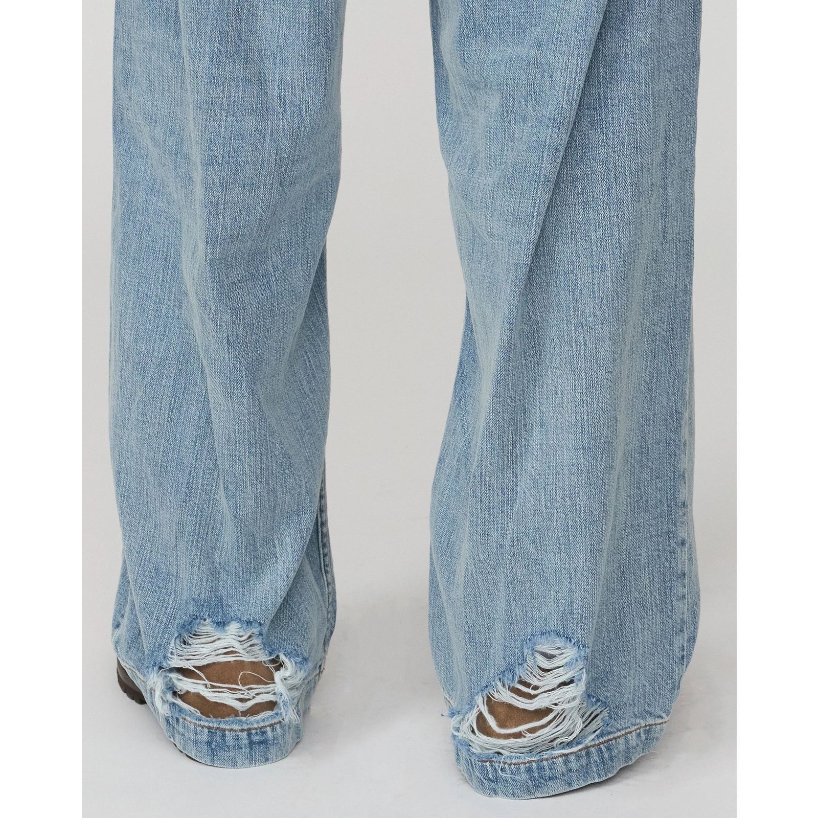 Designer Untytled The Jane Trouser [Washed Denim] (Sz 30, 32, 34, 36) Size US 32 / EU 48 - 3 Thumbnail
