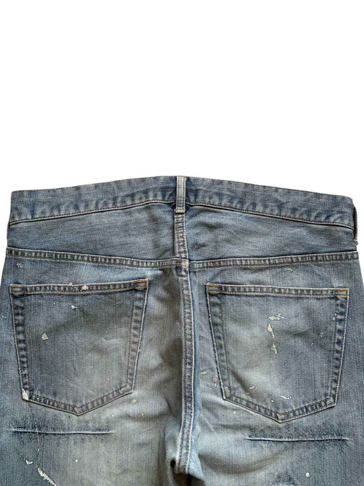 Designer × Japanese Brand × Takeo Kikuchi Vintage Japanese Takeo Kikuchi Painted Distress Baggy Jeans Size US 33 - 8 Thumbnail