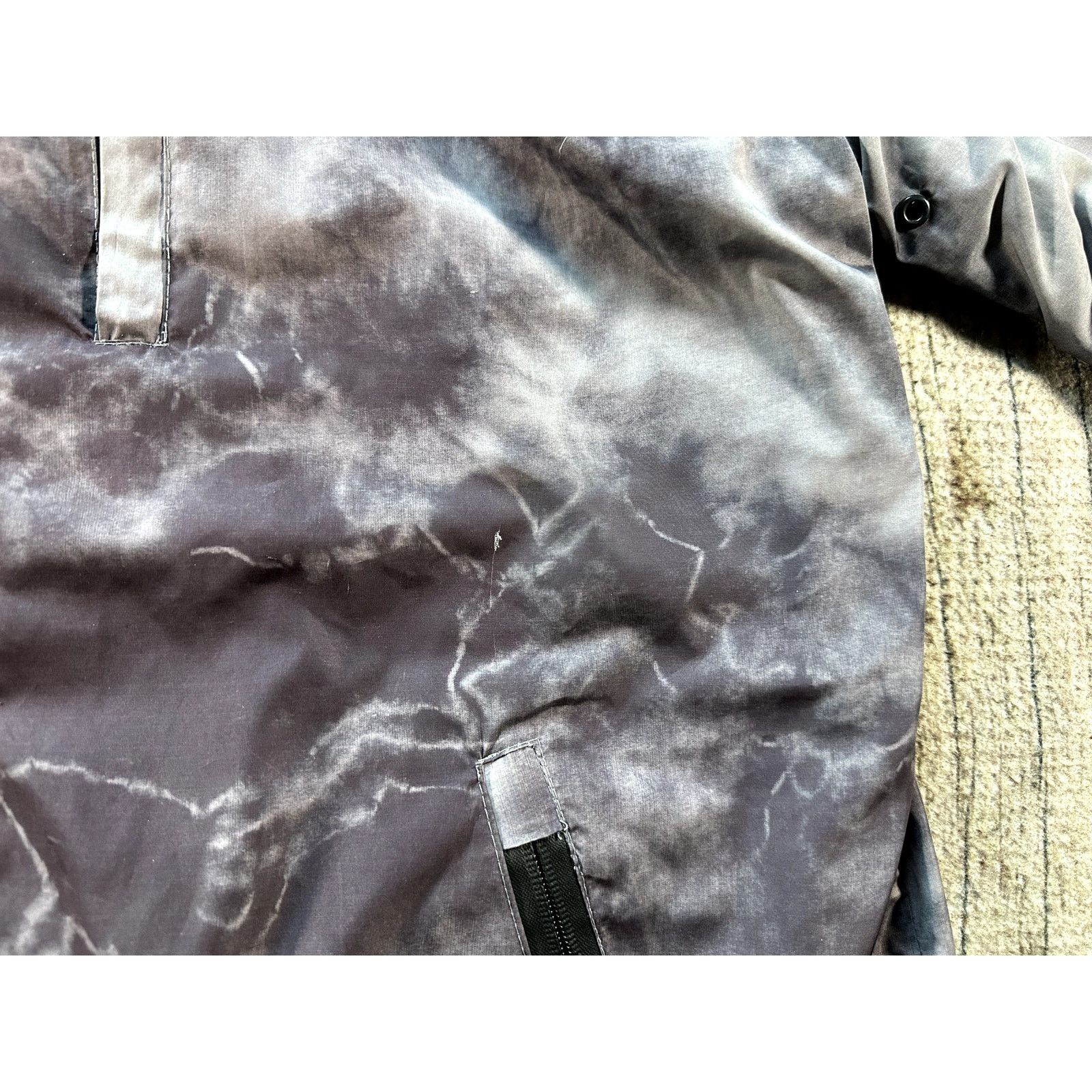 Huf HUF Mens Purple Tie Dye Jacket Lined Windbreaker Pockets XL Size US XL / EU 56 / 4 - 4 Thumbnail
