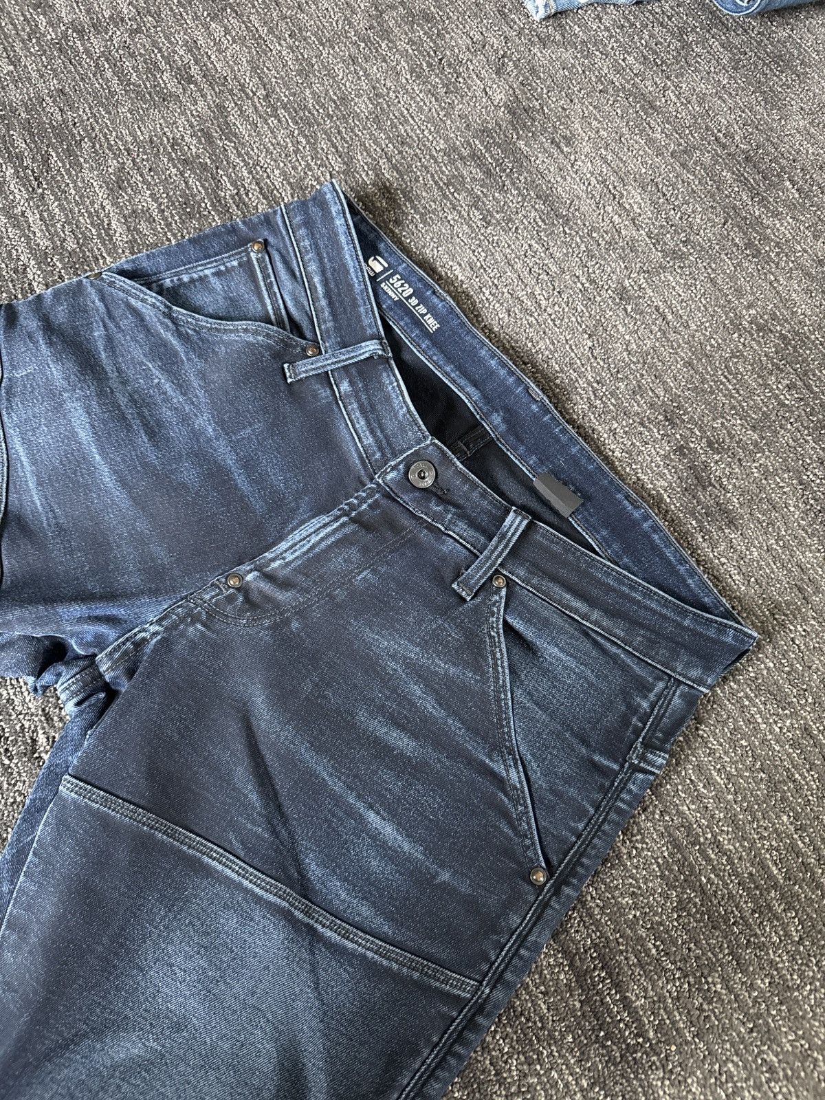 G-Star Sz33 - Mens G Star Denim 3D Zip Knee 5620 Size US 33 - 8 Thumbnail